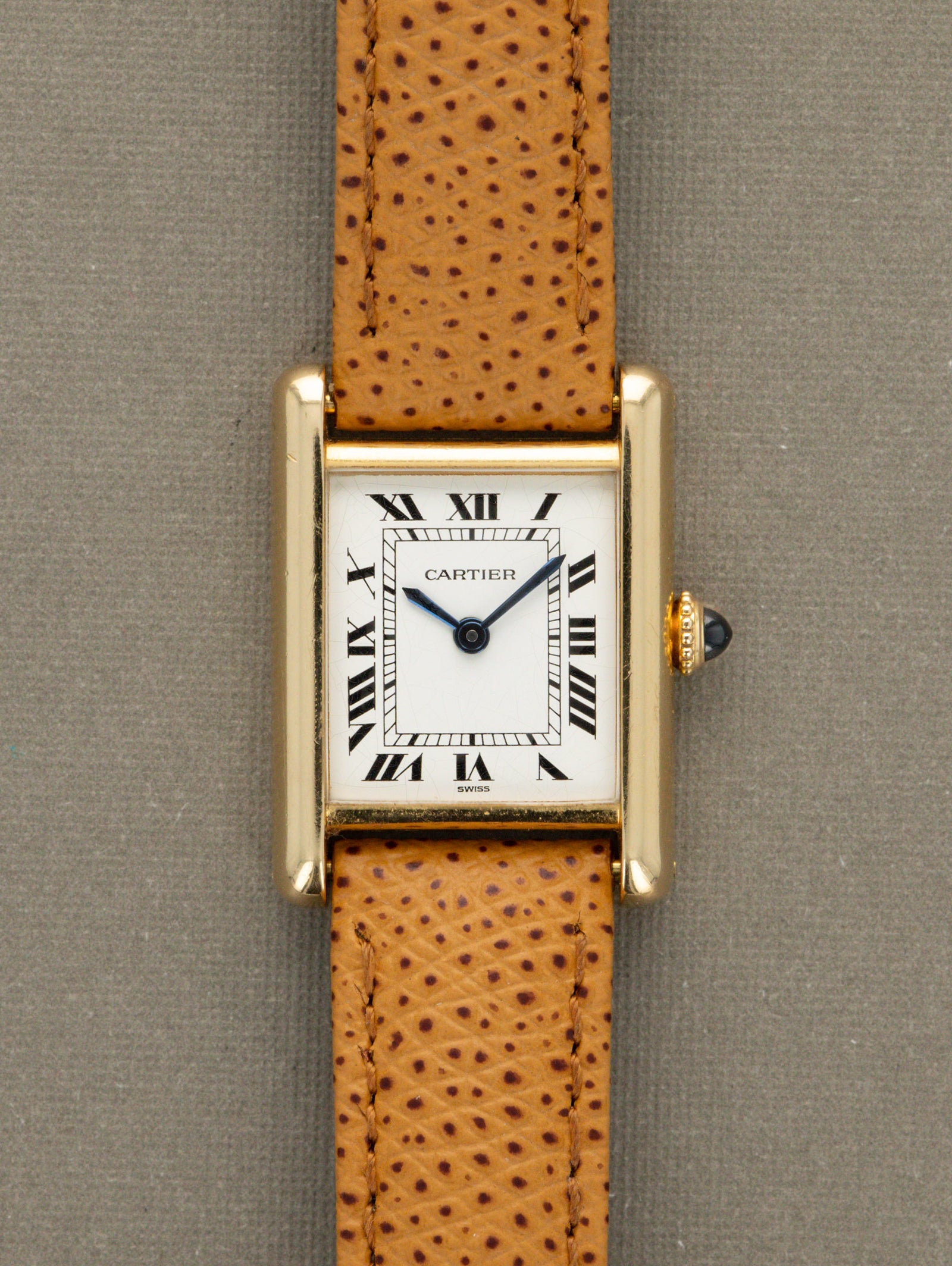 Cartier Tank Louis Ref. 78087 'Ladies' - 'Swiss' Dial Unpolished W/ Box & Papers