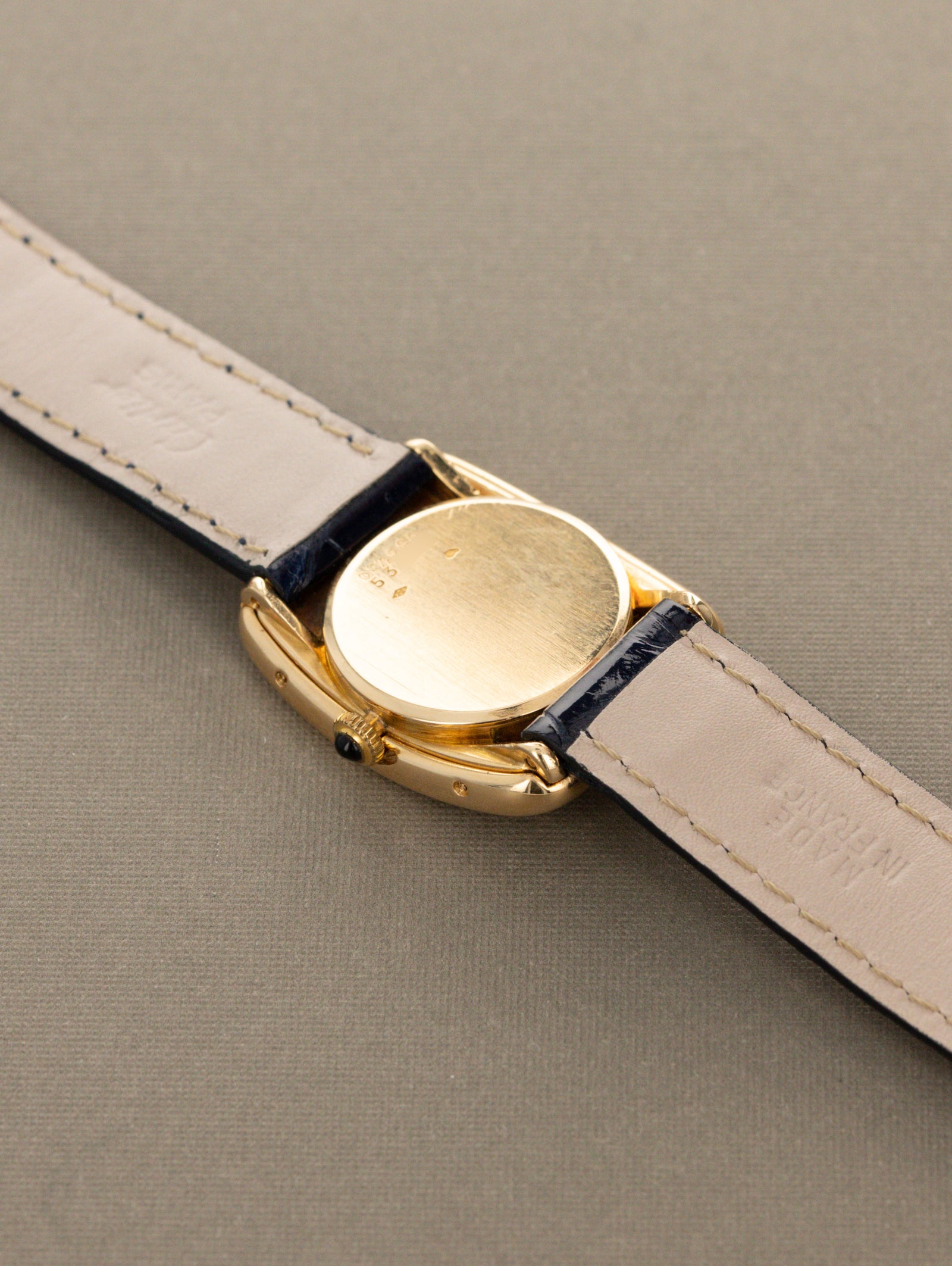 Cartier Incurvée - White Enamel 'Paris' Dial w/ JLC Movement