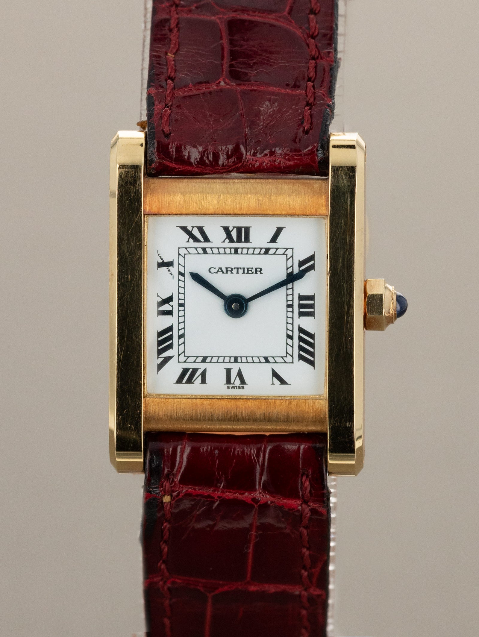 Cartier Tank Normale Ref. 66014 'Ladies' - White 'Swiss' Dial Unpolished w/ Box & Papers