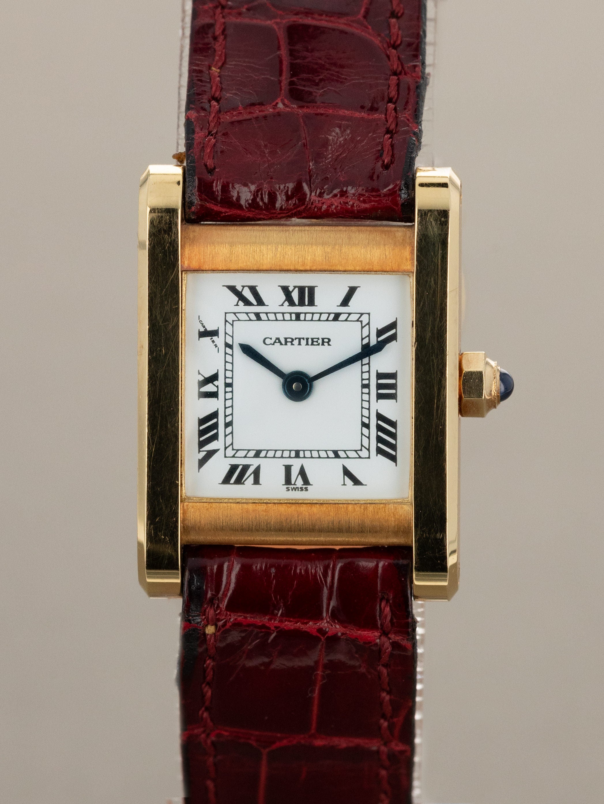 Cartier Tank Normale Ref. 66014 'Ladies' - White 'Swiss' Dial Unpolished w/ Box & Papers