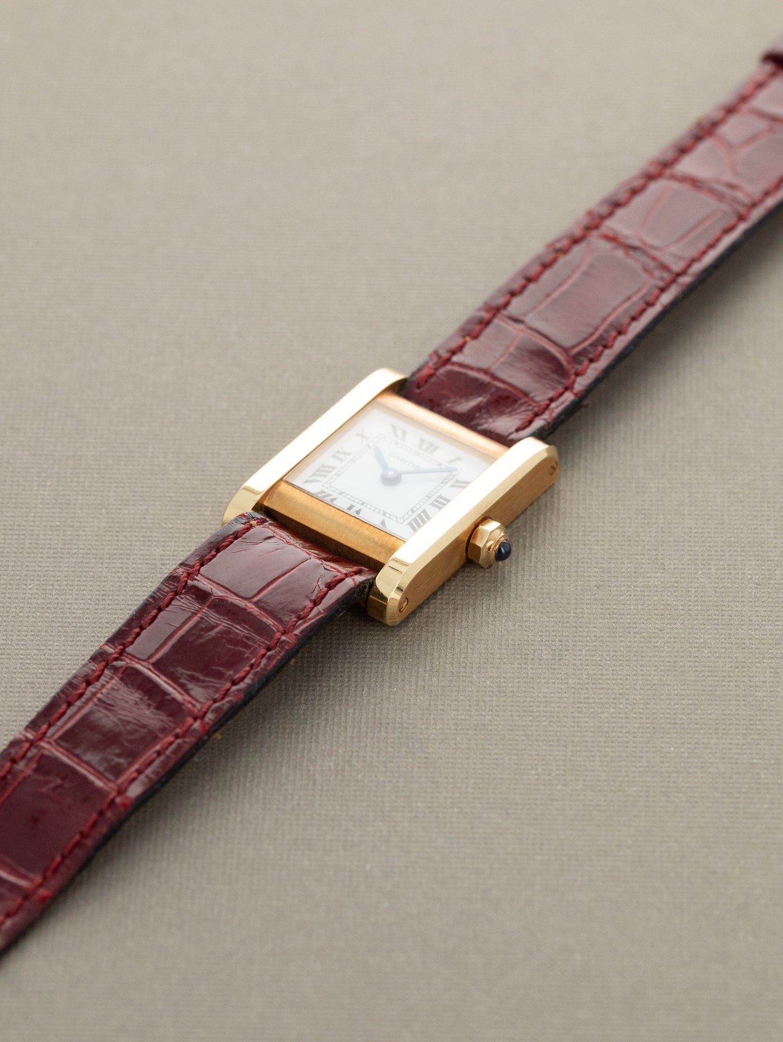 Cartier Tank Normale Ref. 66014 'Ladies' - White 'Swiss' Dial Unpolished w/ Box & Papers