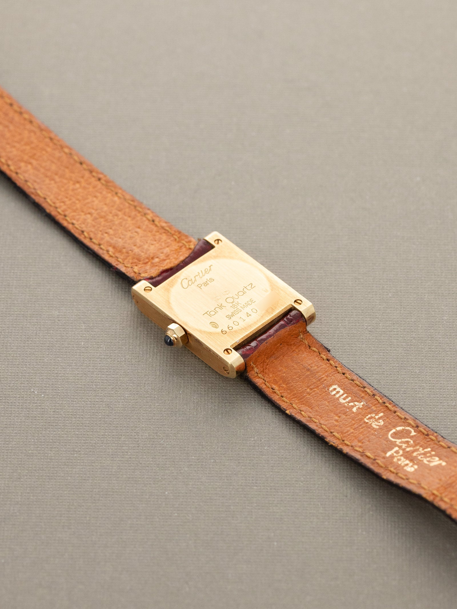 Cartier Tank Normale Ref. 66014 'Ladies' - White 'Swiss' Dial Unpolished w/ Box & Papers