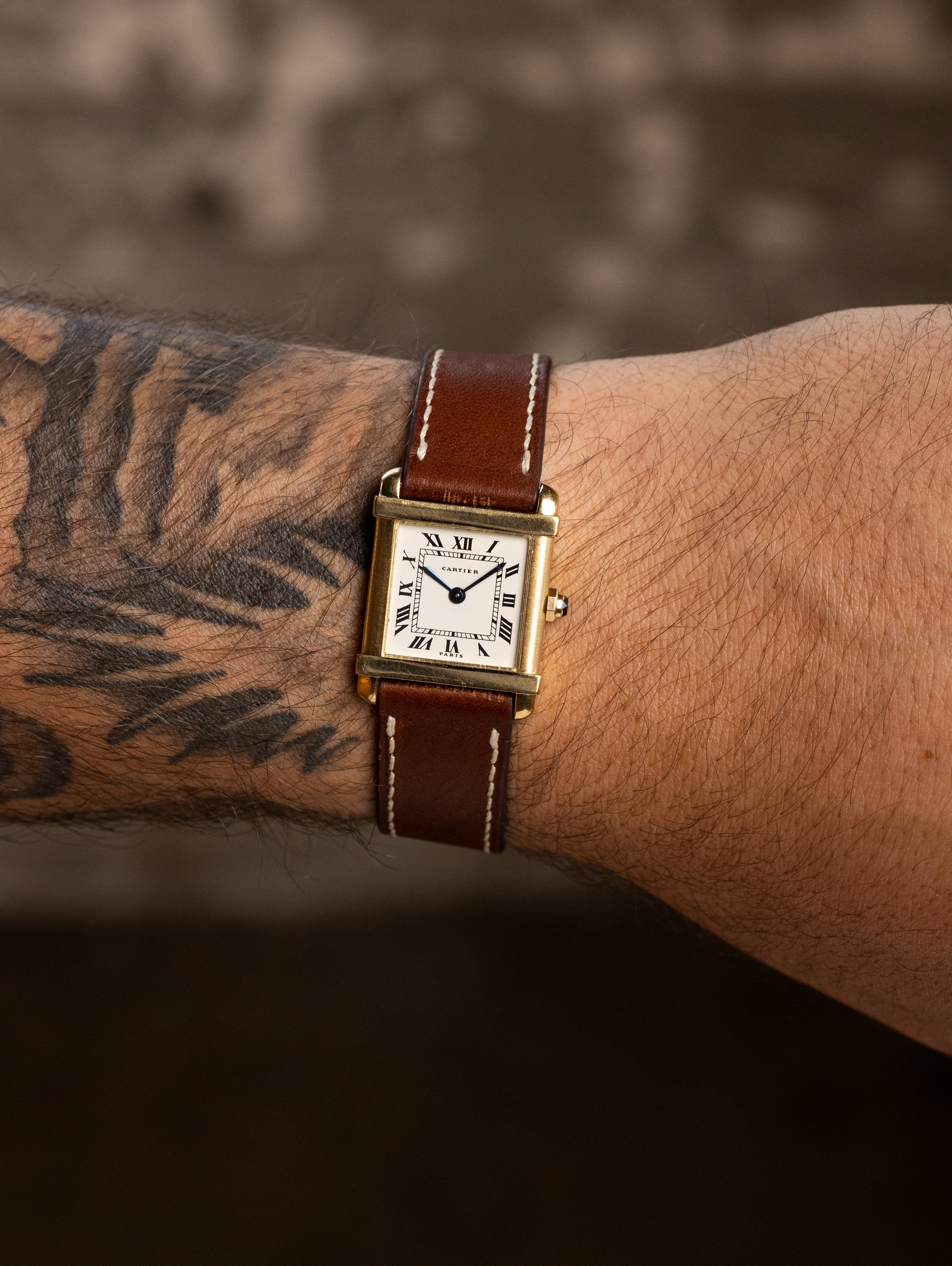 Cartier Tank Chinois 'Extra Plate' - White Enamel 'Paris' Dial