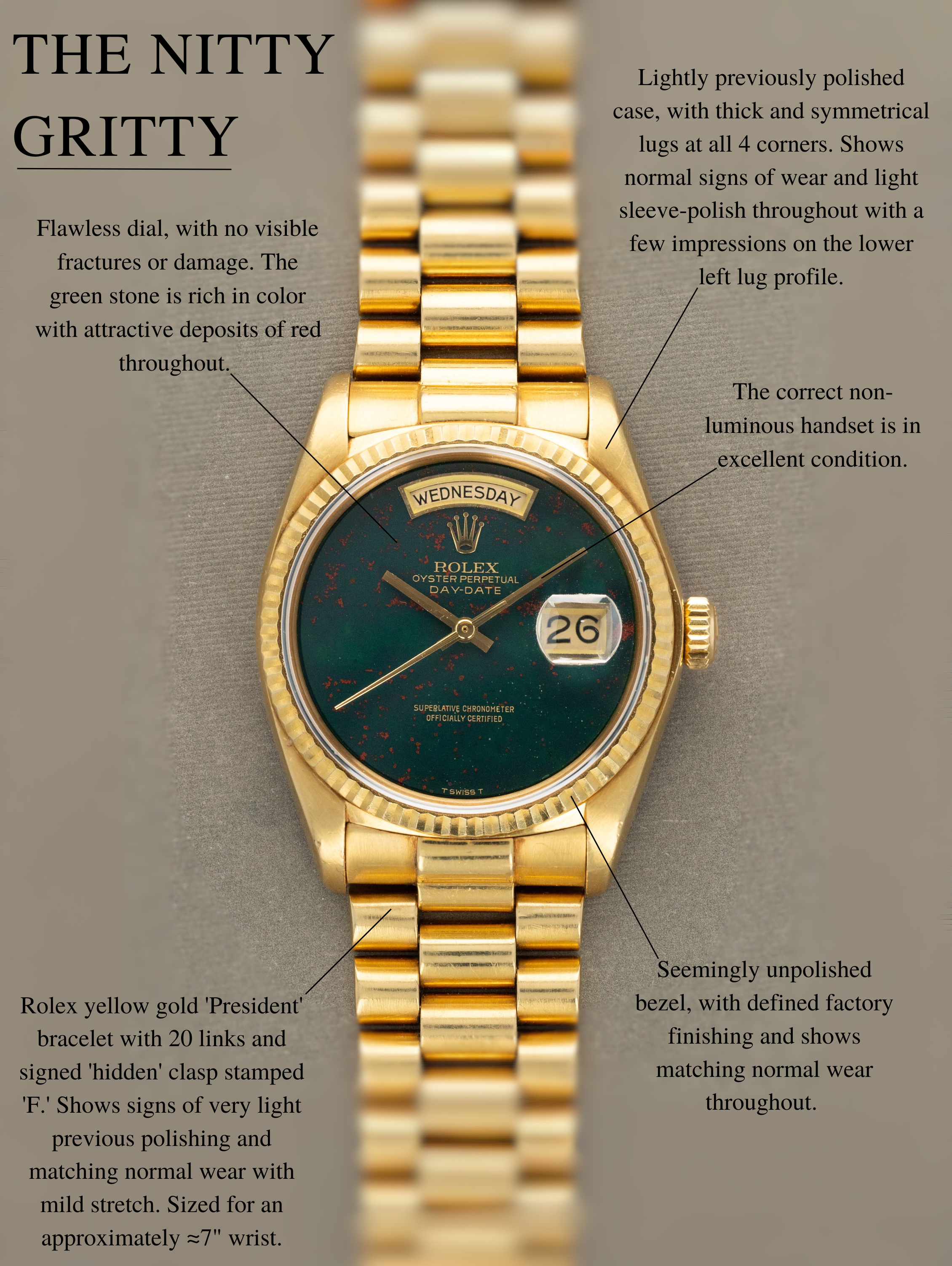Rolex Day-Date Ref. 18038 - 'Bloodstone' Dial