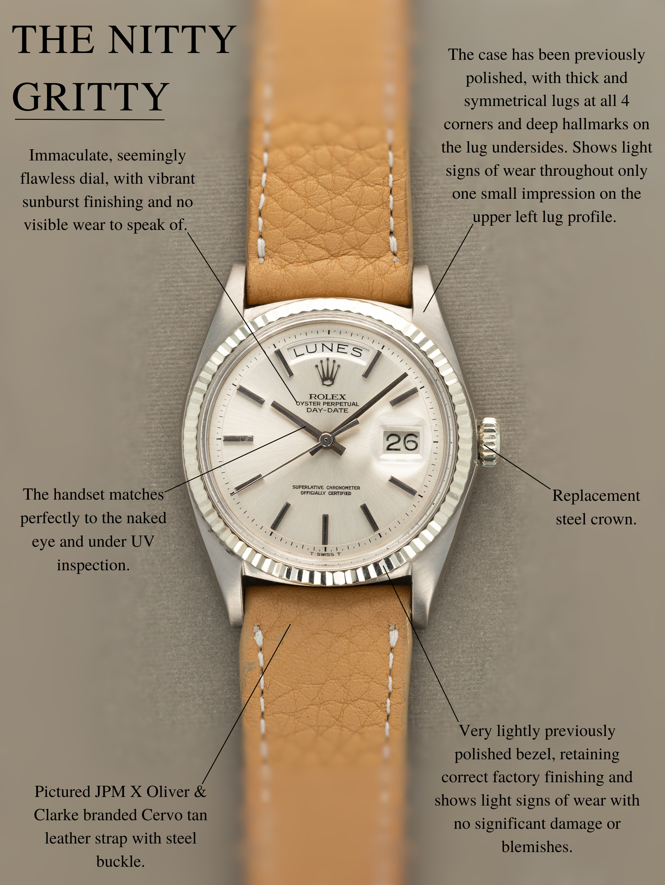 Rolex Day-Date Ref. 1803/9 - Non-Luminous Silver Dial