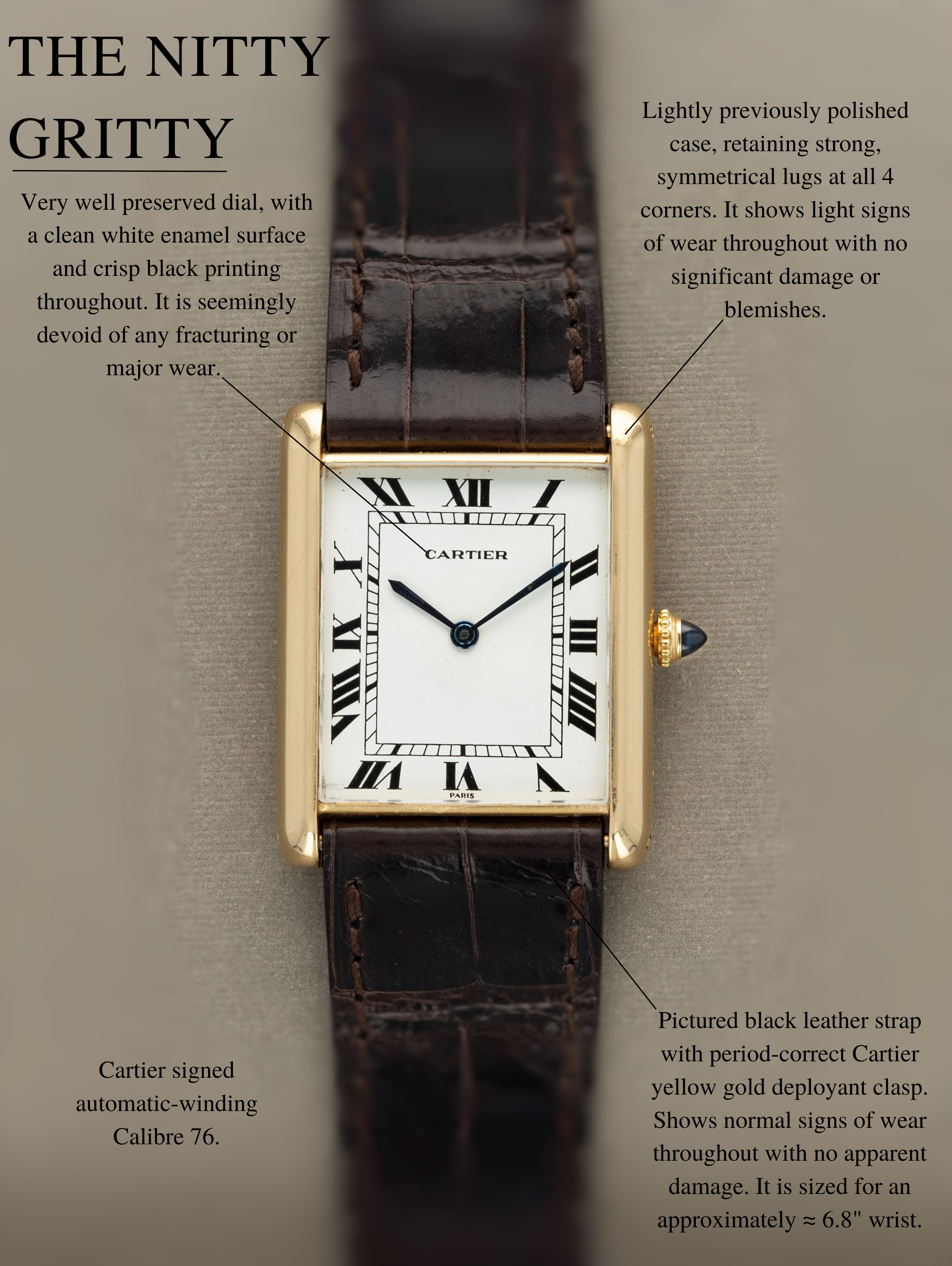 Cartier Tank Automatique 'Jumbo' XL - 'Paris' Dial