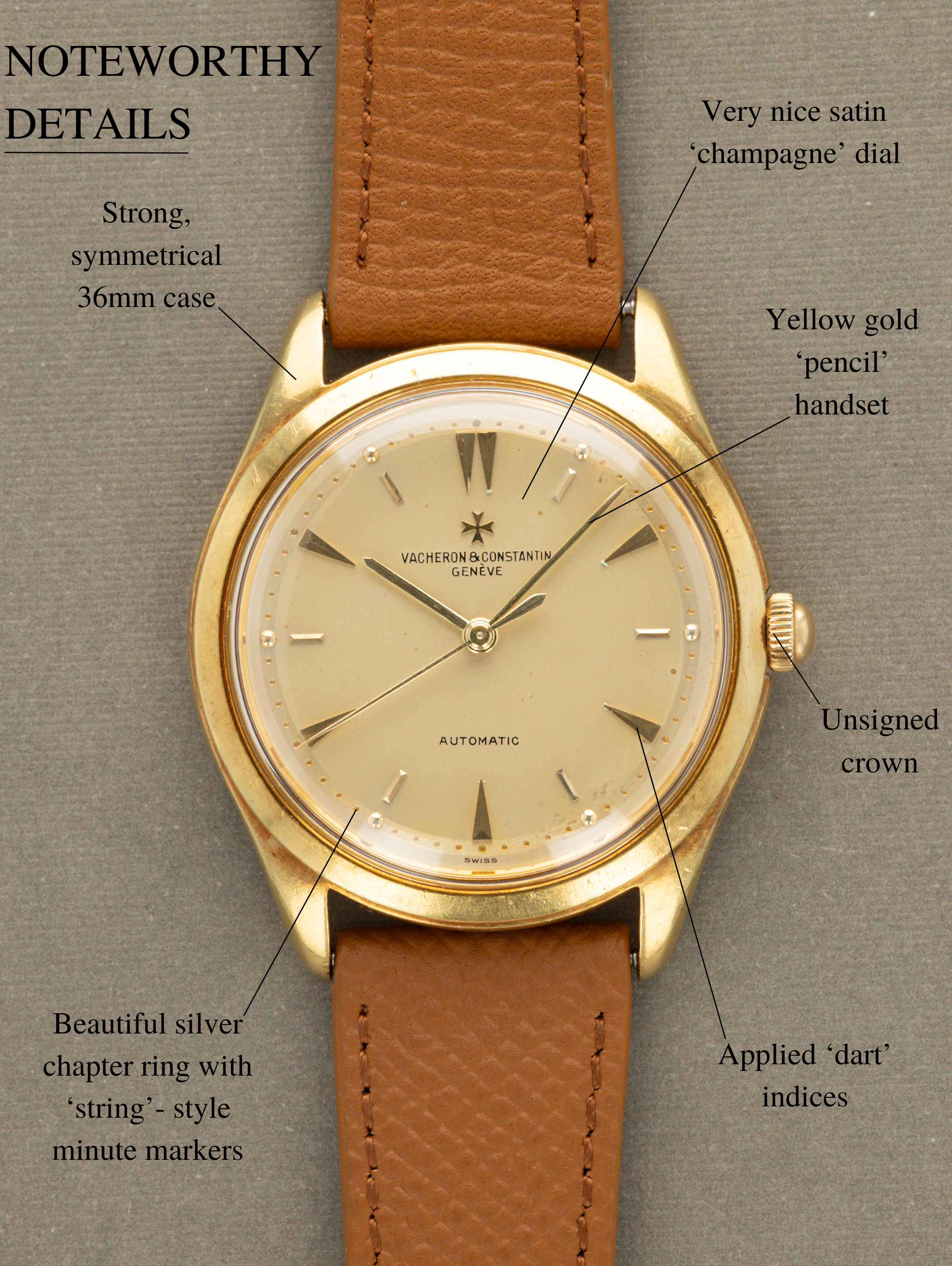 Vacheron Constantin Ref. 4870 - Automatic Yellow Gold Dress Watch