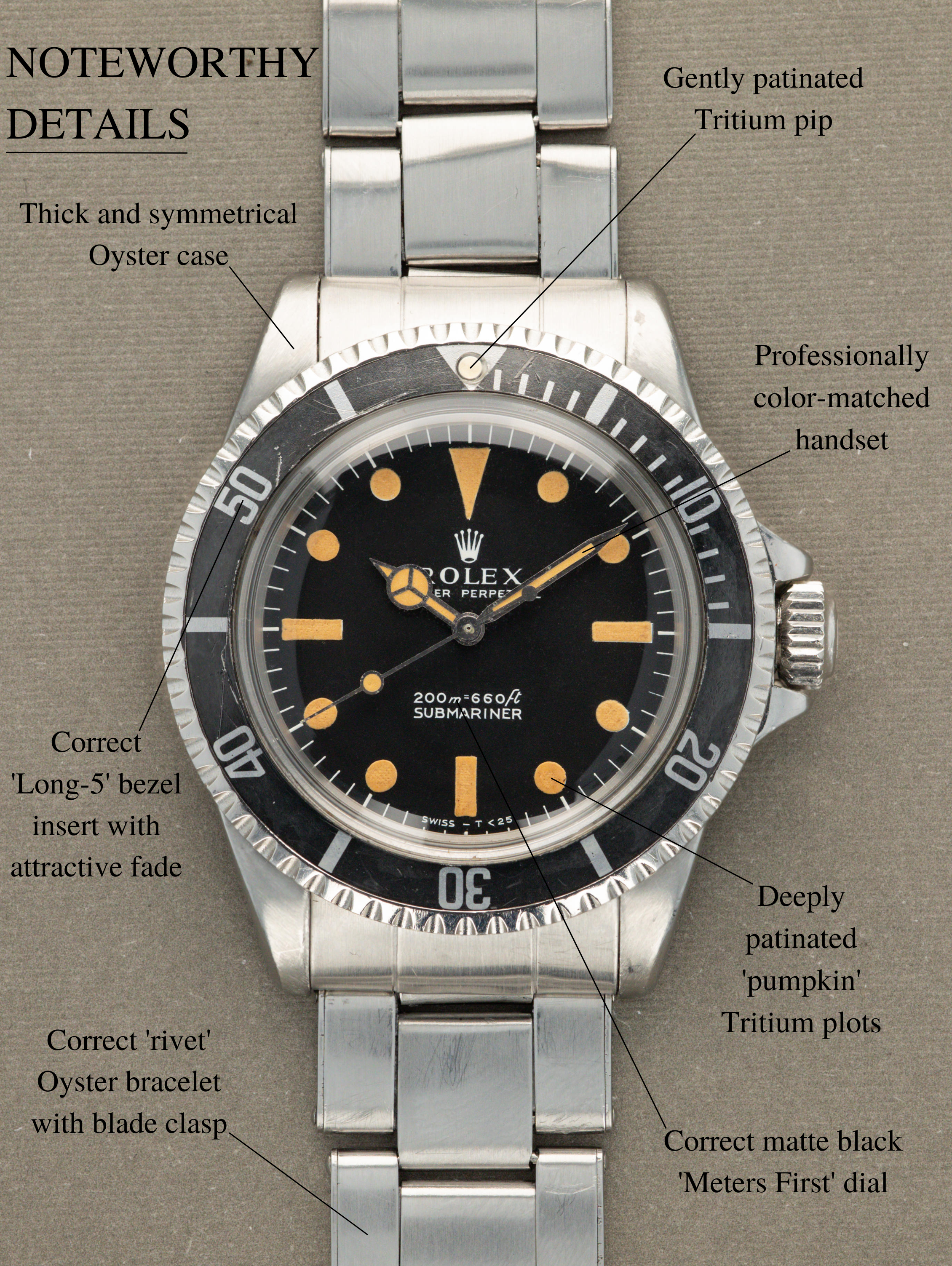Rolex Submariner Ref. 5513 - 'Meters First Pumpkin'