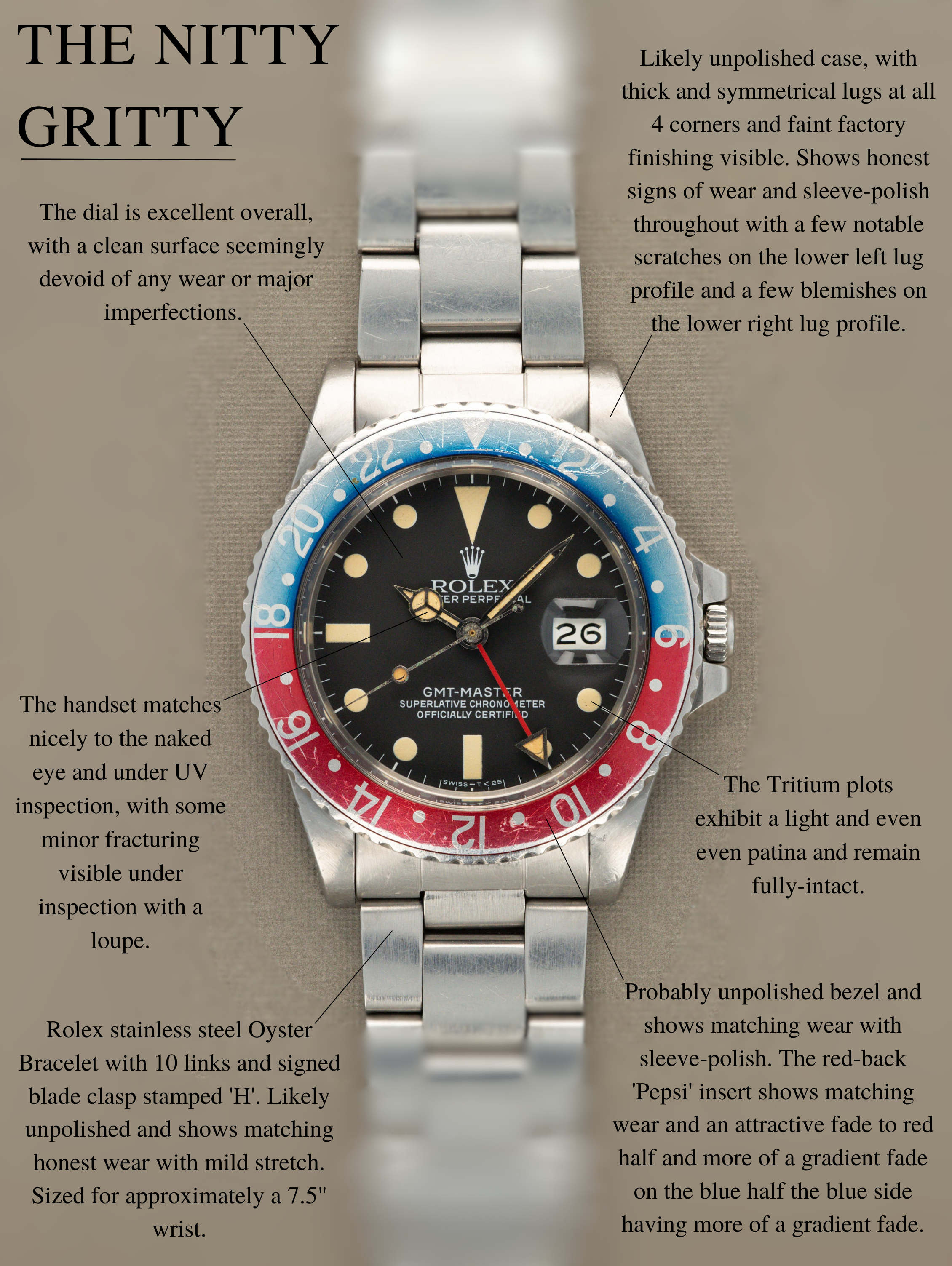 Rolex GMT-Master Ref. 16750 'Pepsi' - Transitional Matte Dial