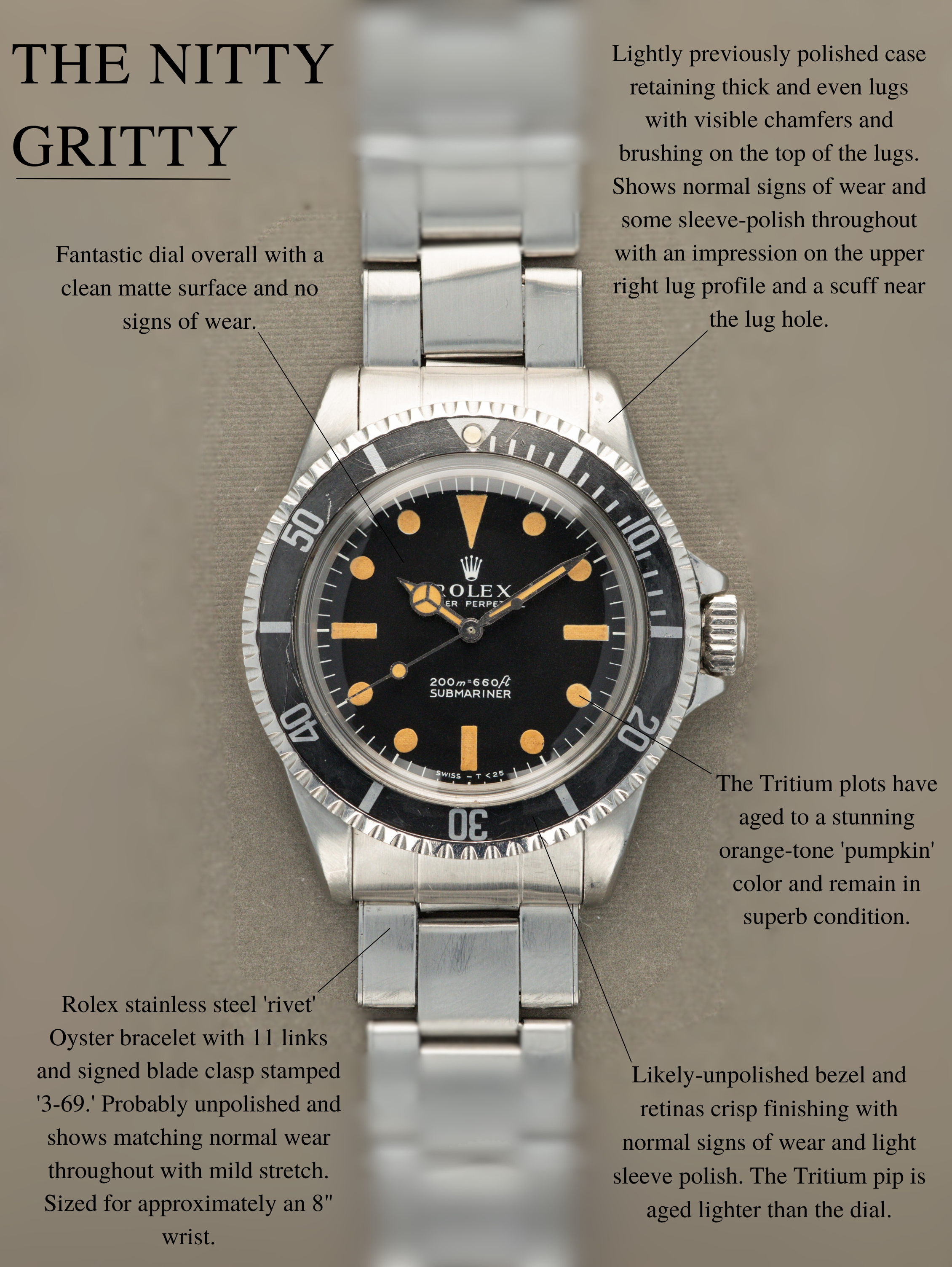 Rolex Submariner Ref. 5513 - 'Meters First Pumpkin'