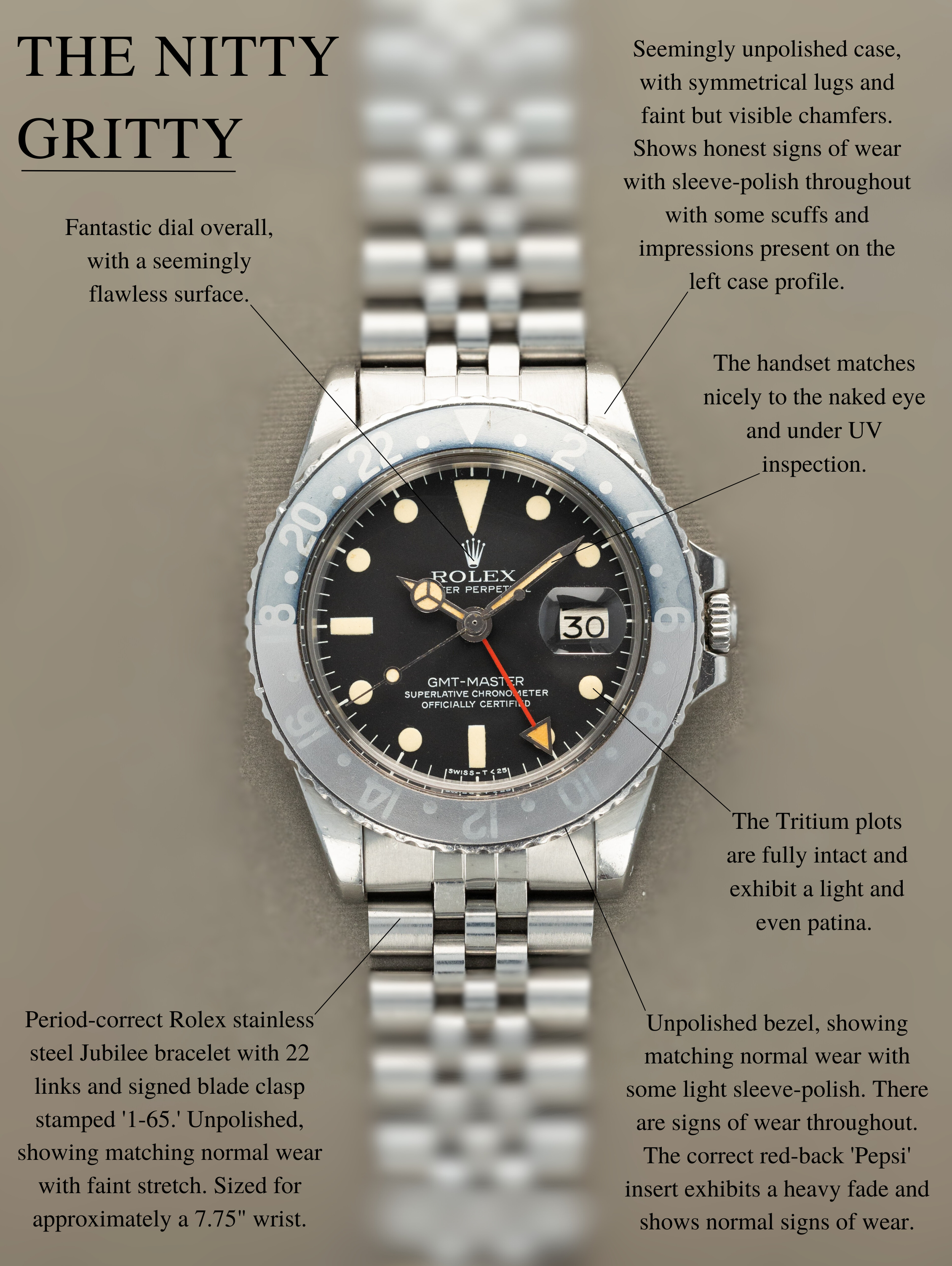 Rolex GMT-Master Ref. 1675 - 'MK5' Dial