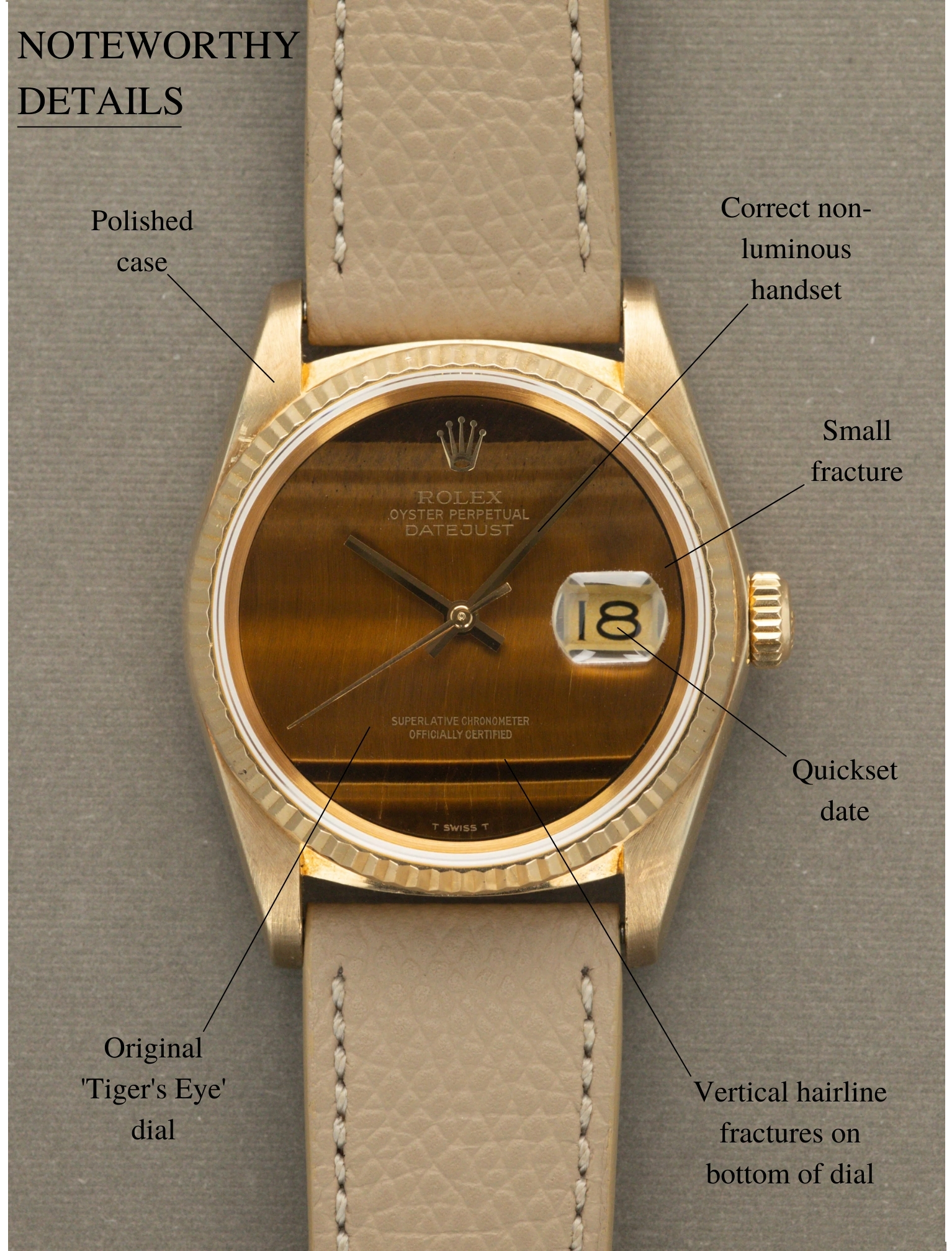 Rolex Datejust Ref. 16018 - 'Tiger's Eye' Dial