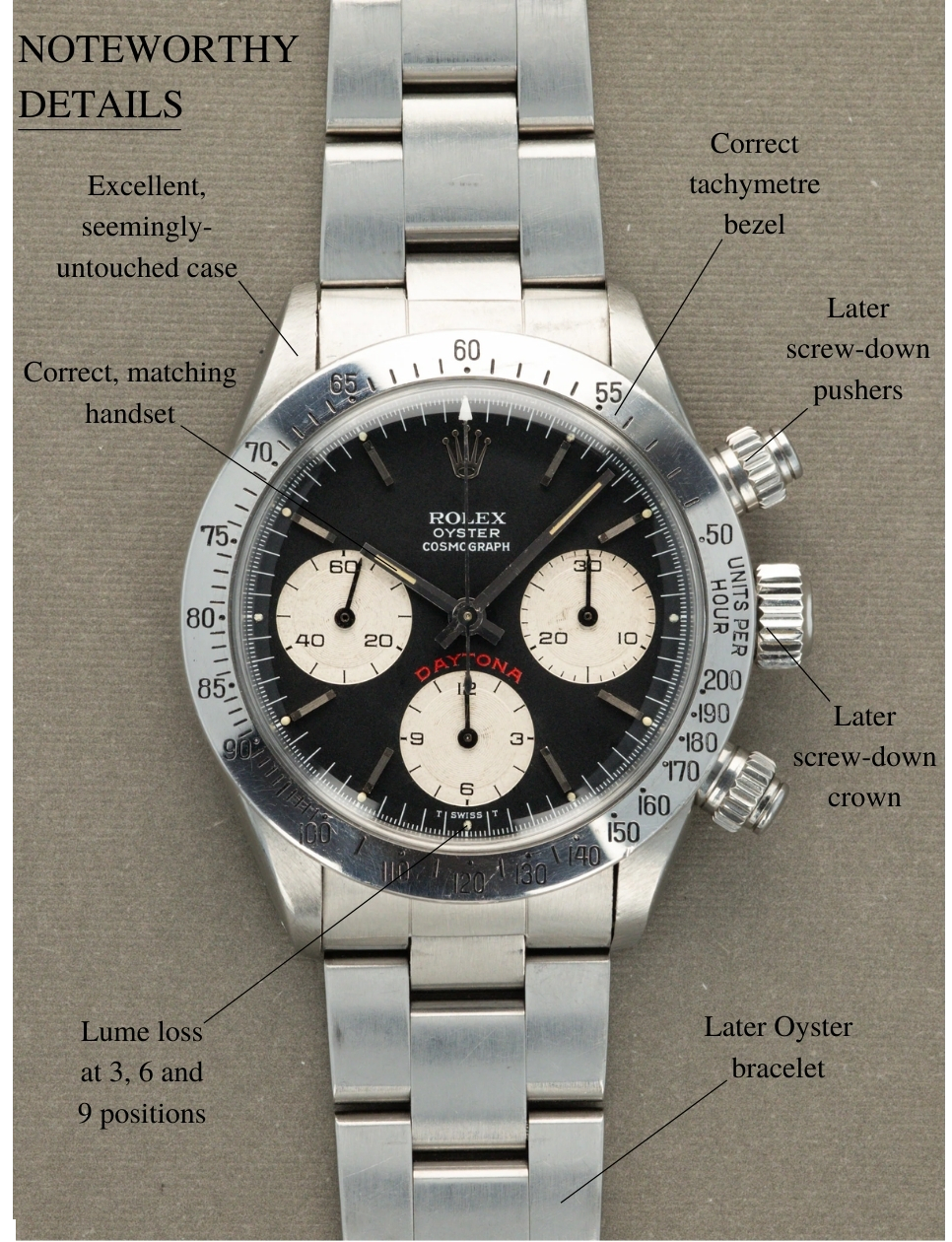 Rolex Daytona Ref. 6265 - 'Big Red'
