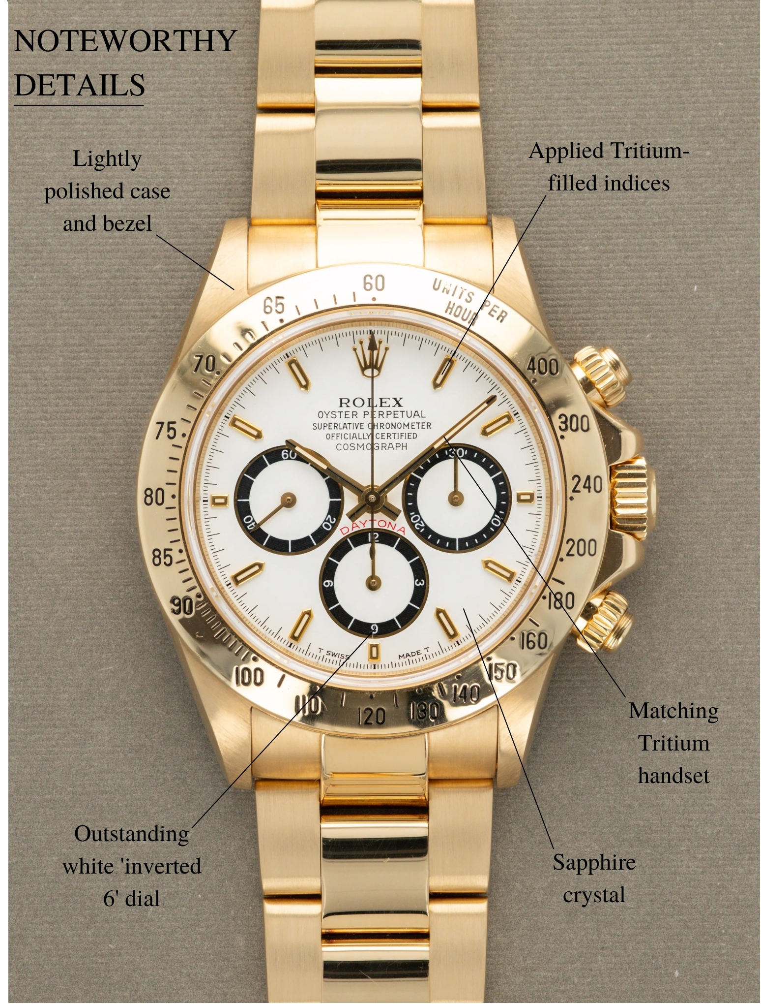 Rolex Daytona Ref. 16528 - 'Inverted 6' Dial