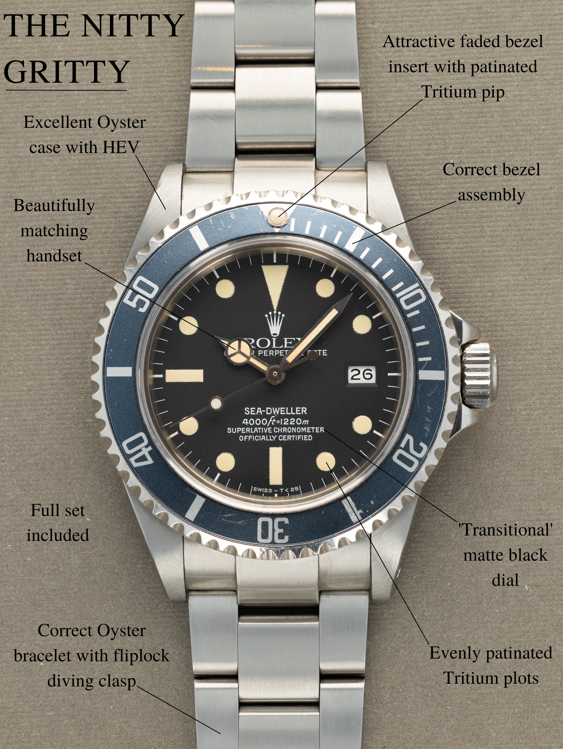 Rolex Sea-Dweller Ref. 16660 - 'Triple 6' Matte Black Transitional Box & Papers