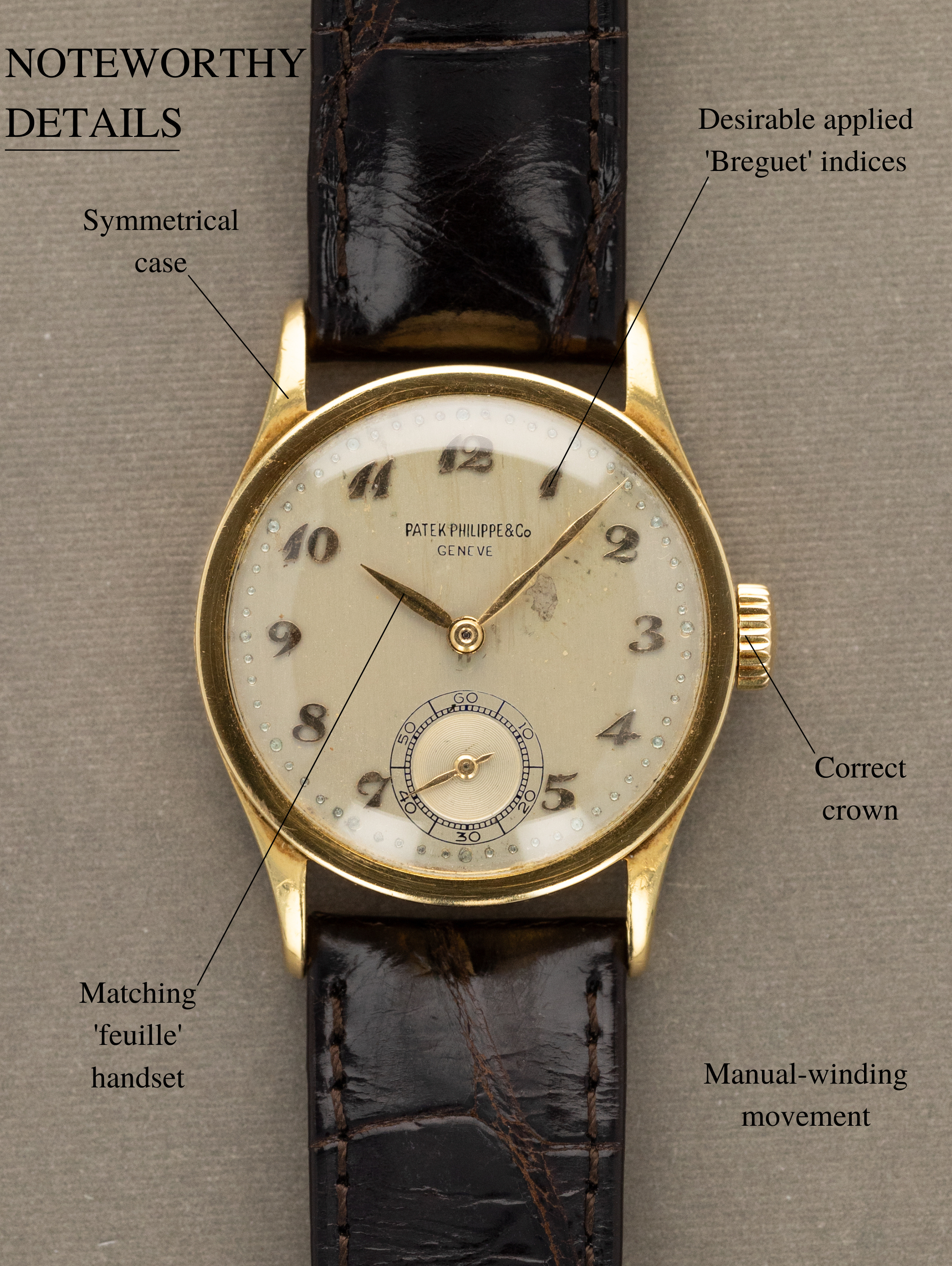 Patek Philippe Calatrava Ref. 96 - 'Breguet' Dial w/ Extract