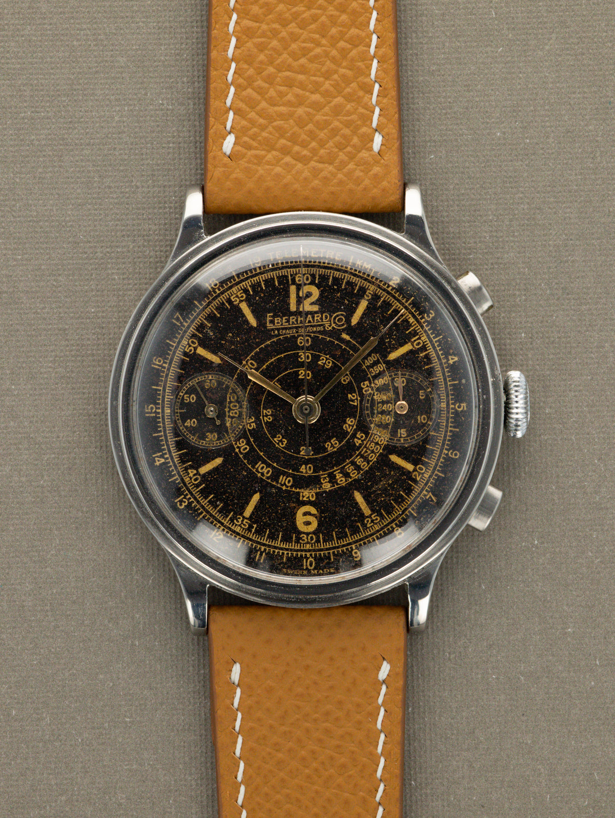 Eberhard and Co. Pre Extra-Fort - Black Patina 'Snail' Dial