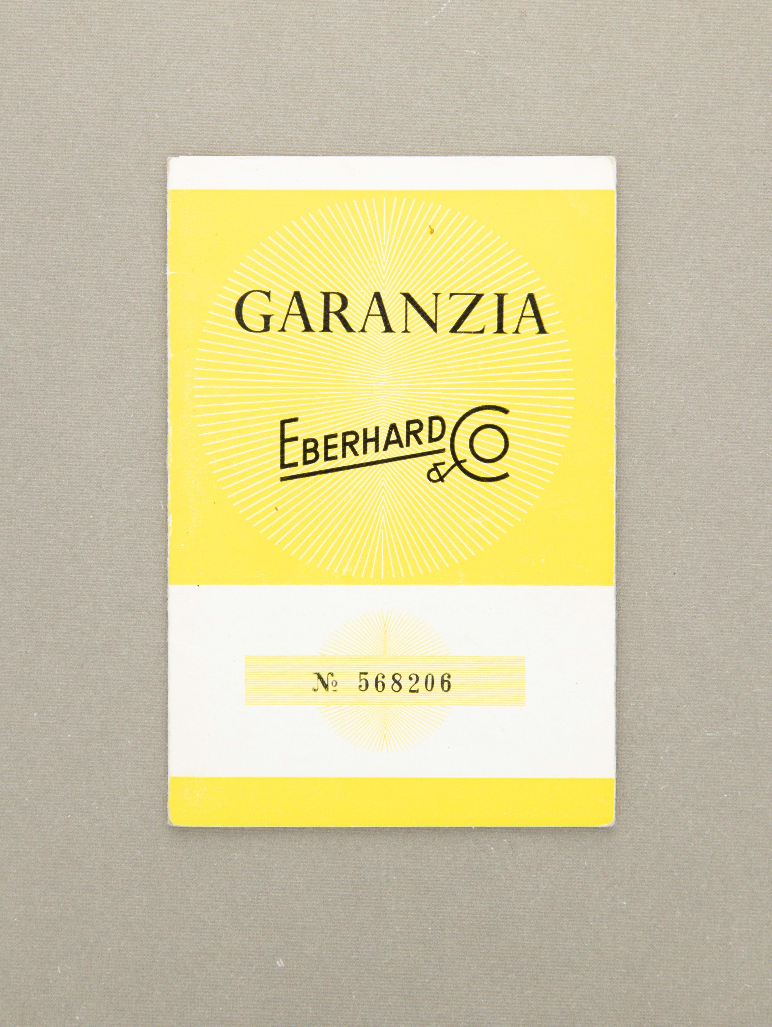 Eberhard and Co. Contograf Chronograph Ref. 14901 - Papers