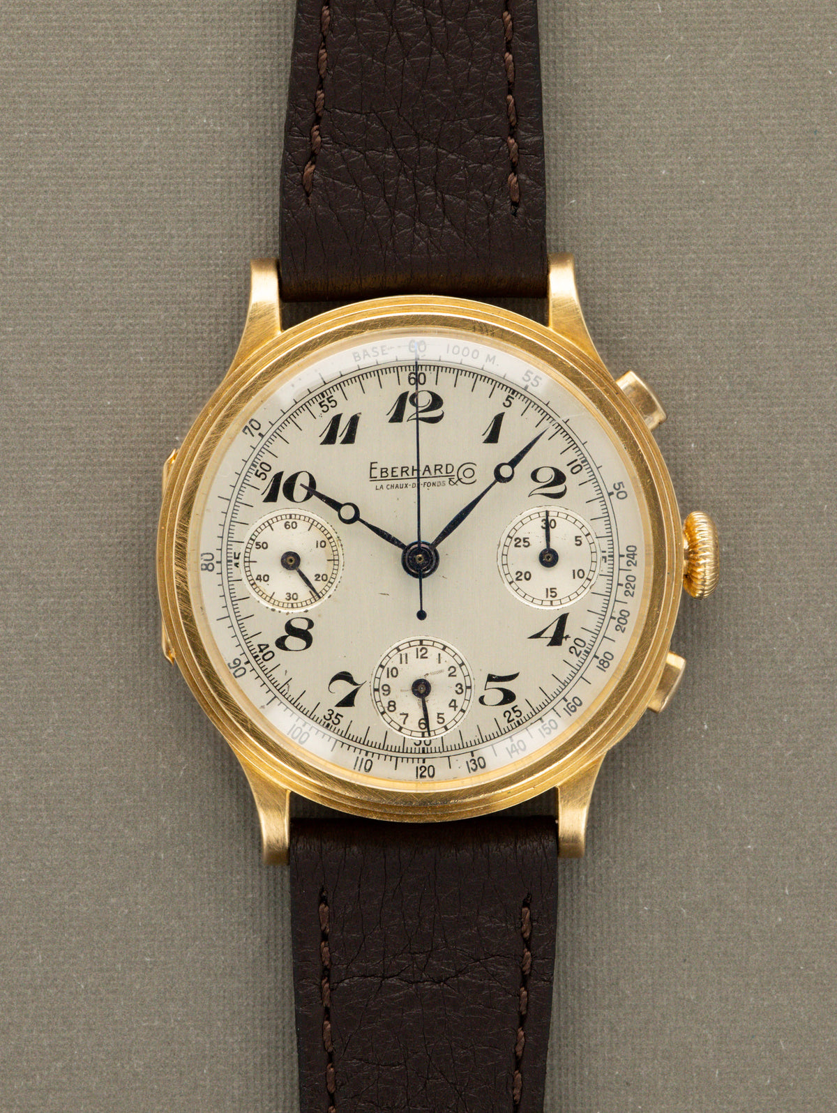 Eberhard and Co. Pre Extra-Fort - Brushed Silver 'Breguet' Dial