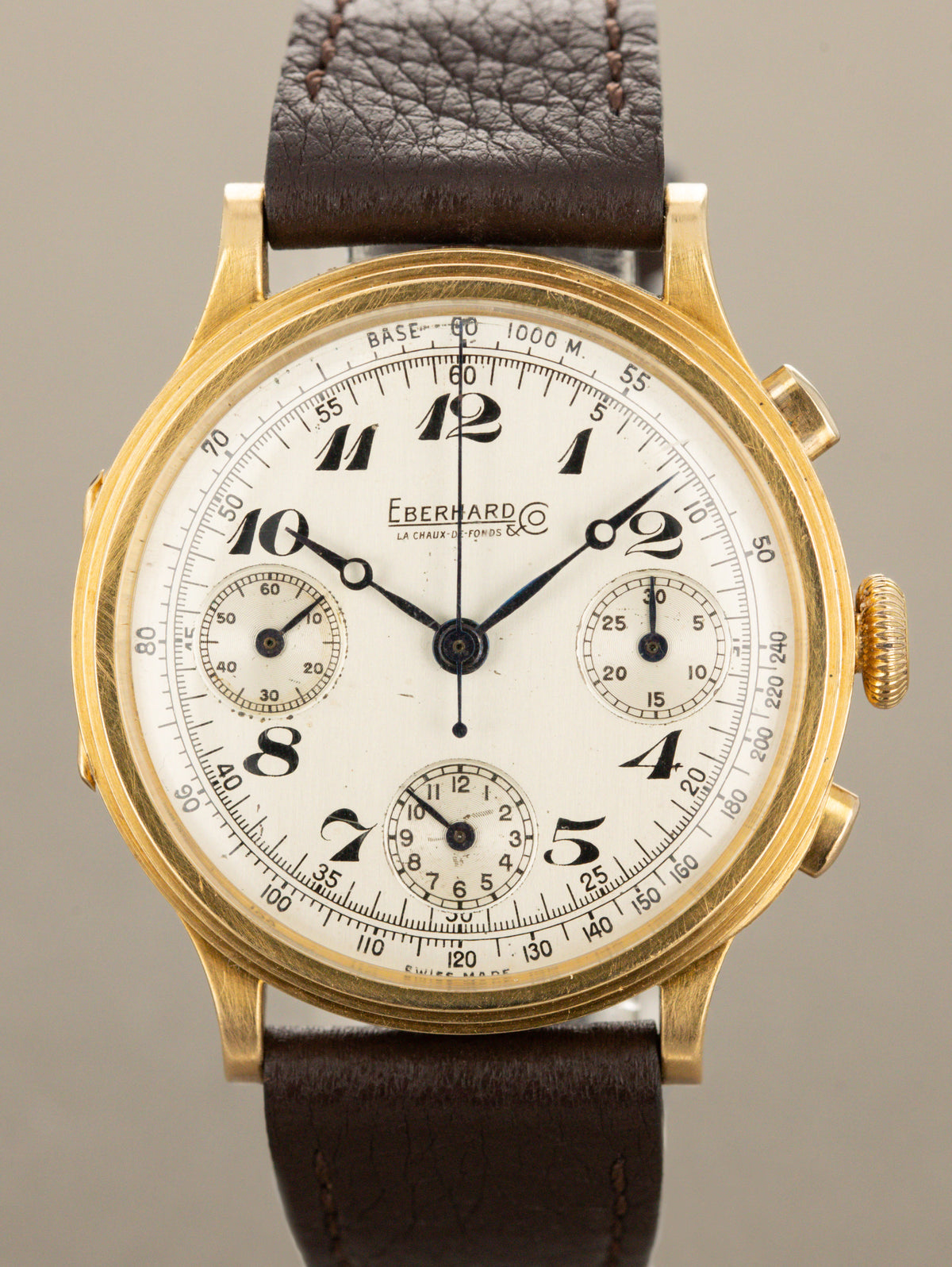 Eberhard and Co. Pre Extra-Fort - Brushed Silver 'Breguet' Dial