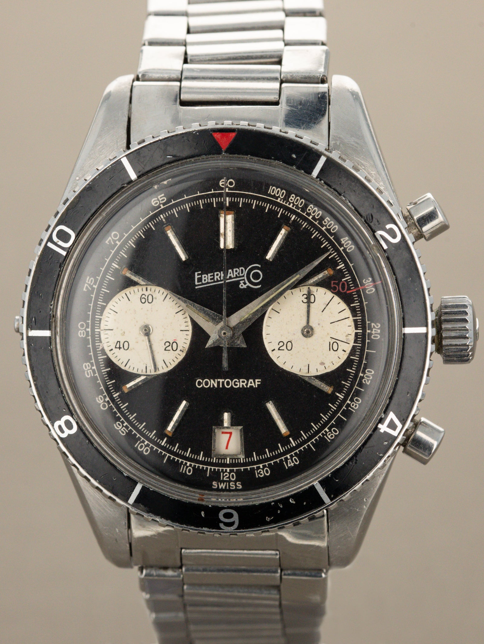 Eberhard and Co. Contograf Ref. 14901 - Black Tritium Dial W/ Papers