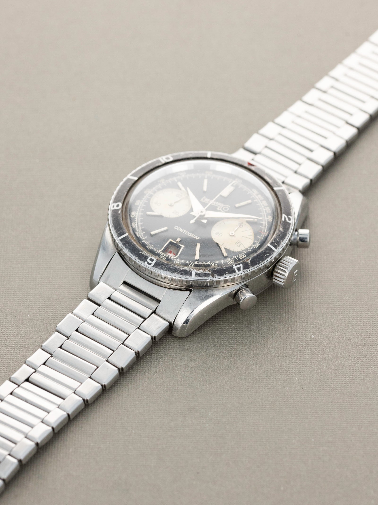 Eberhard and Co. Contograf Chronograph Ref. 14901 - Non-Luminous Dial Unpolished