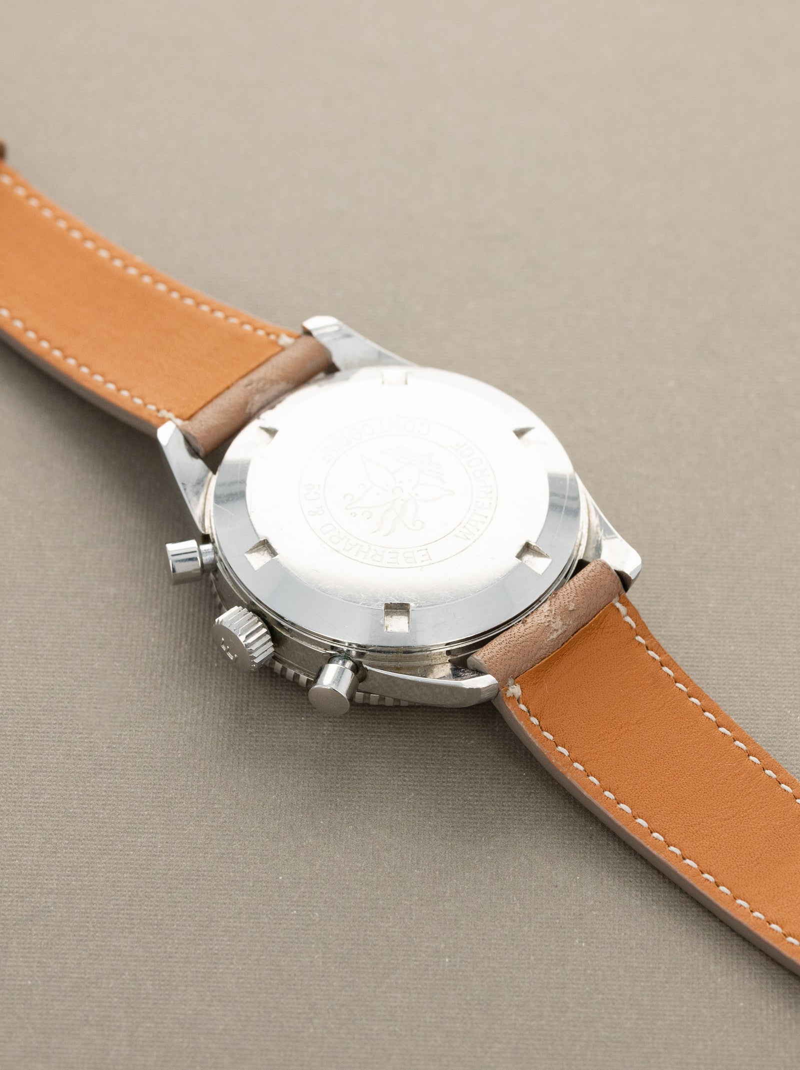 Eberhard and Co. Contograf Ref. 131501 - Sunburst Silver Non-Luminous Dial Unpolished