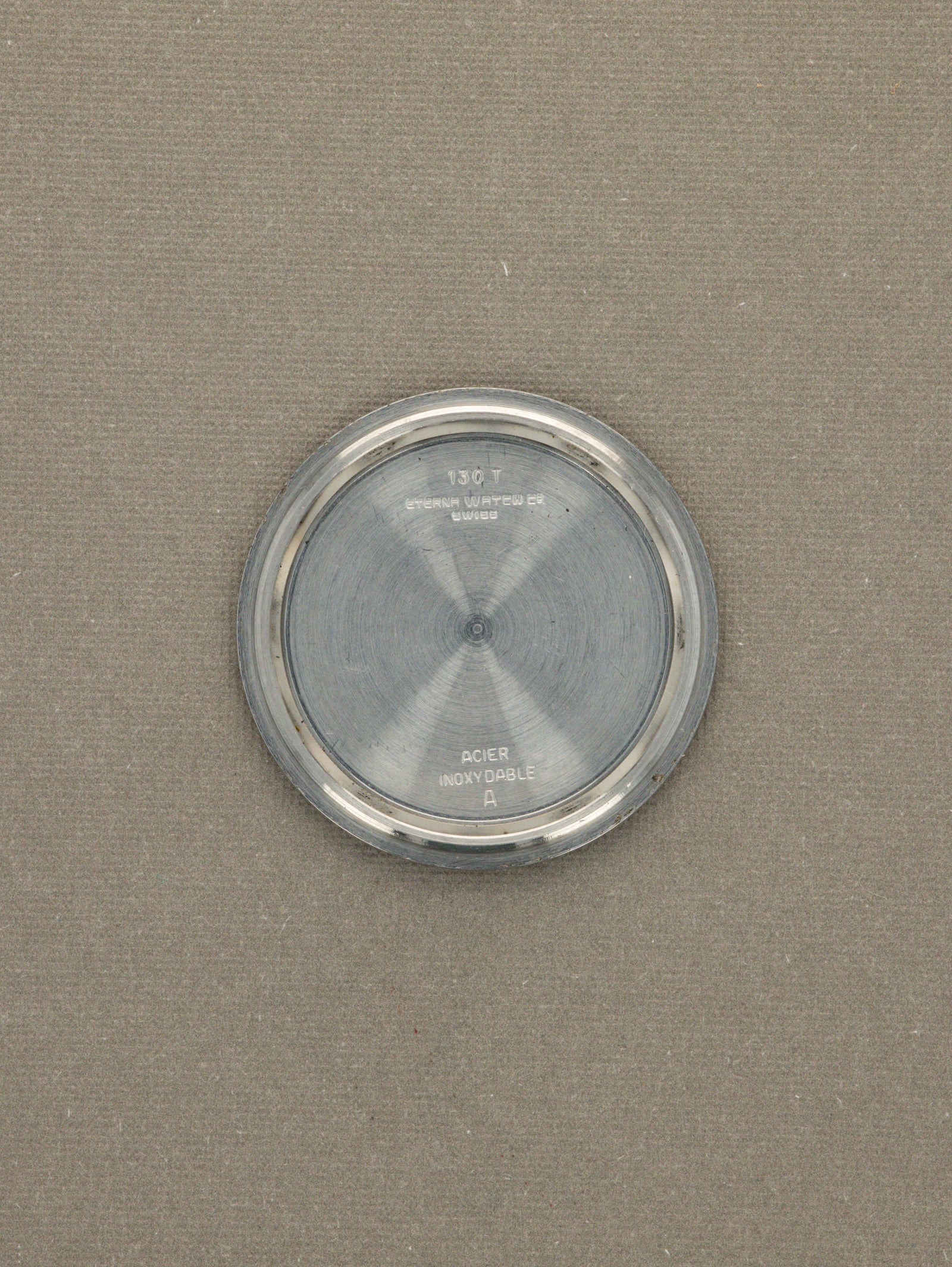 Eterna KonTiki Ref. 130T - Sunburst Silver 'Domed' Dial Unpolished W/ Box