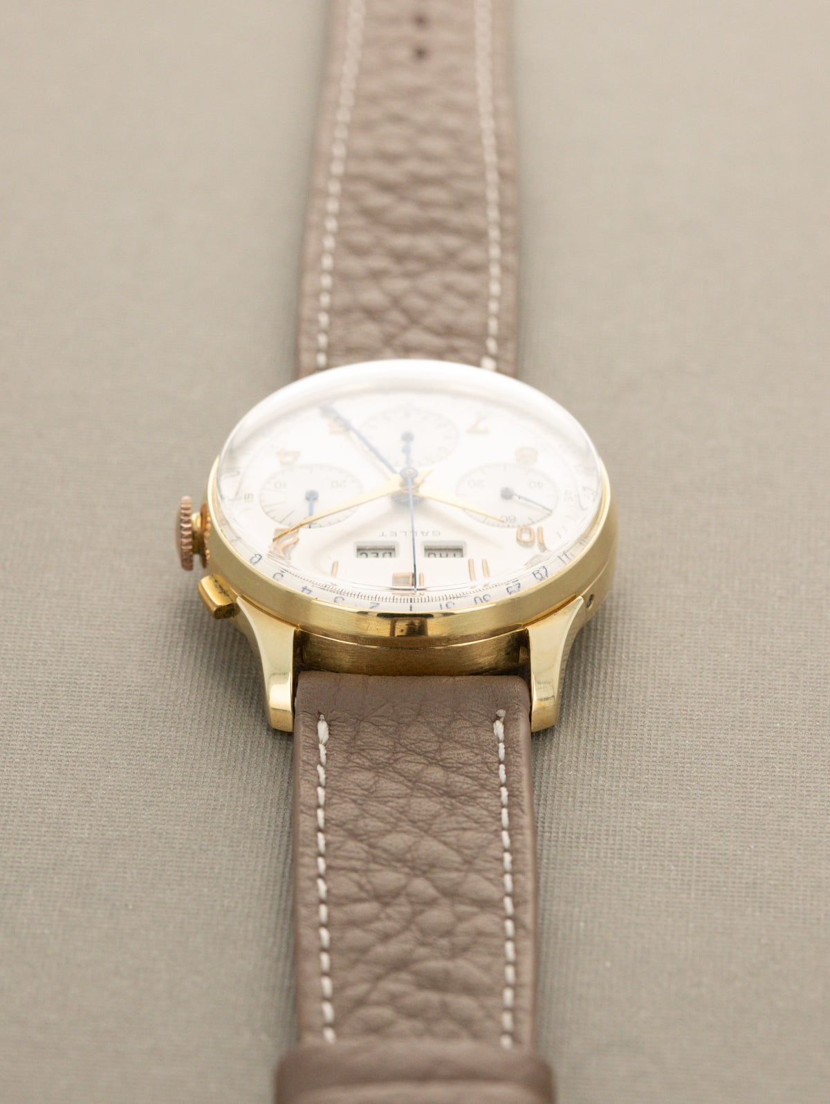 Gallet MultiChron Triple Calendar Chronograph - Silver Dial