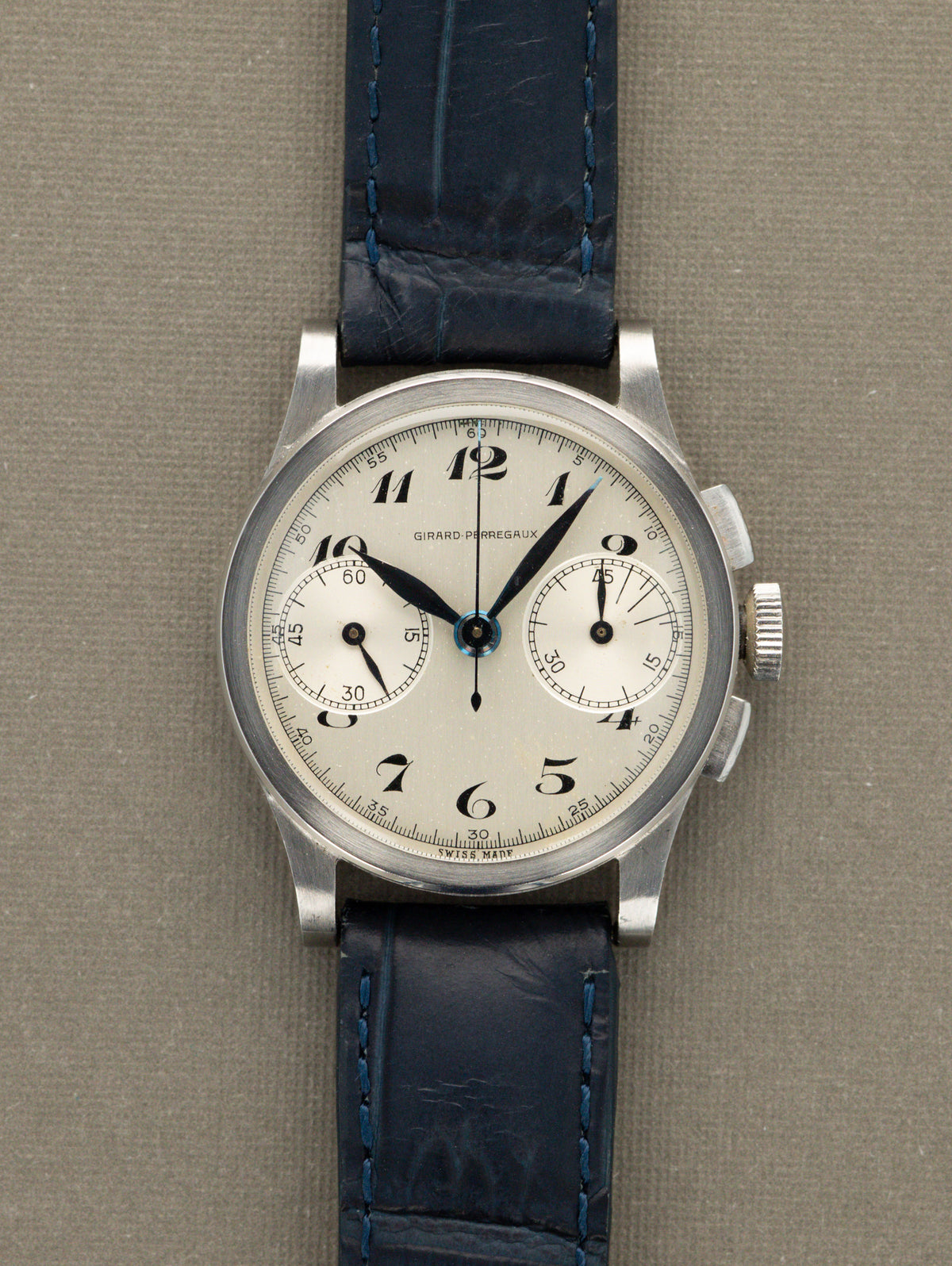 Girard-Perregaux 'Mid Size' Chronograph Ref. 5070 - Silver 'Breguet' Dial Unpolished