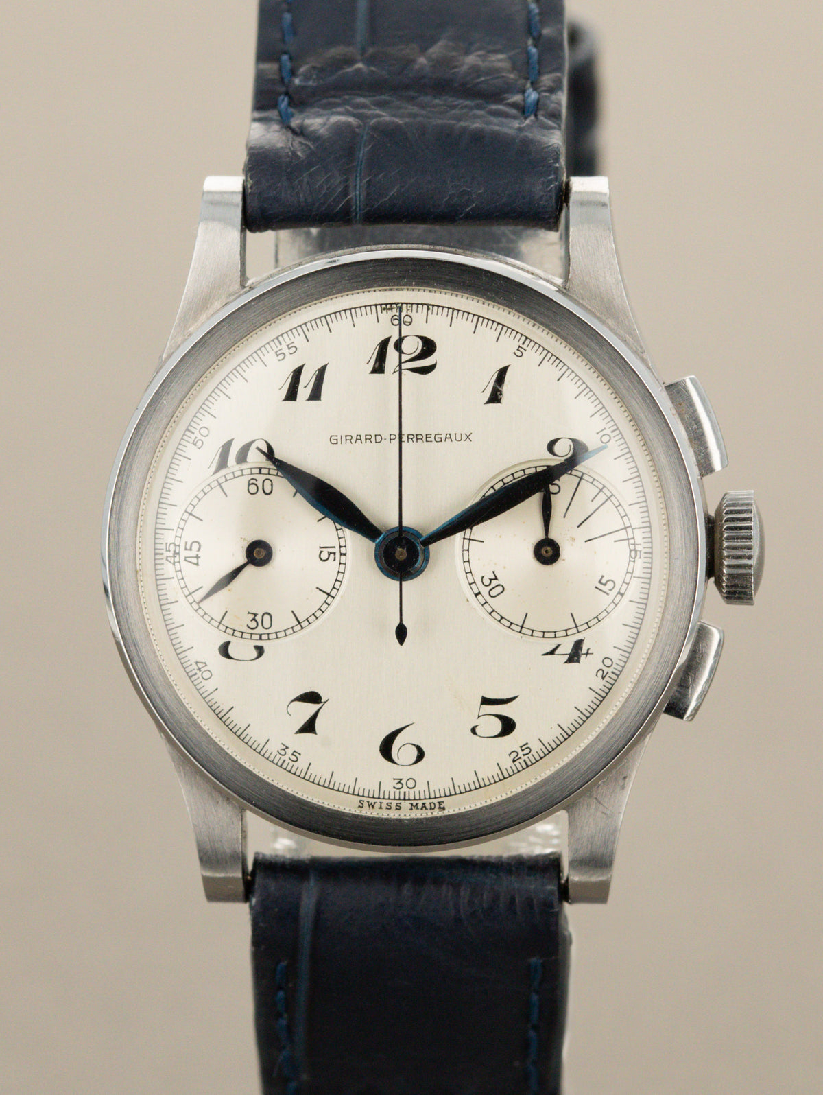 Girard-Perregaux 'Mid Size' Chronograph Ref. 5070 - Silver 'Breguet' Dial Unpolished