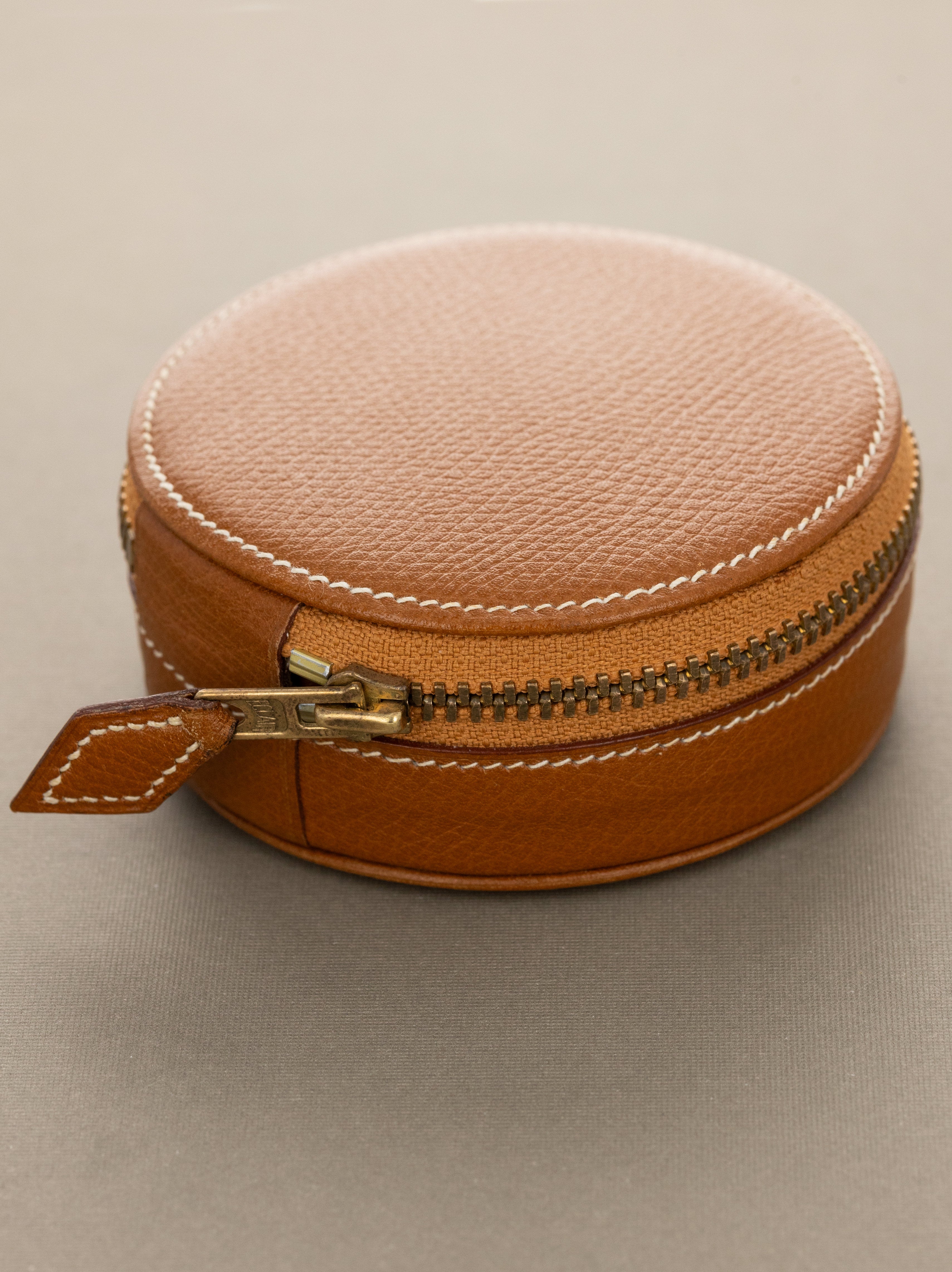 Hermès World Time Alarm Travel Clock - W/ Leather Zip-Pouch