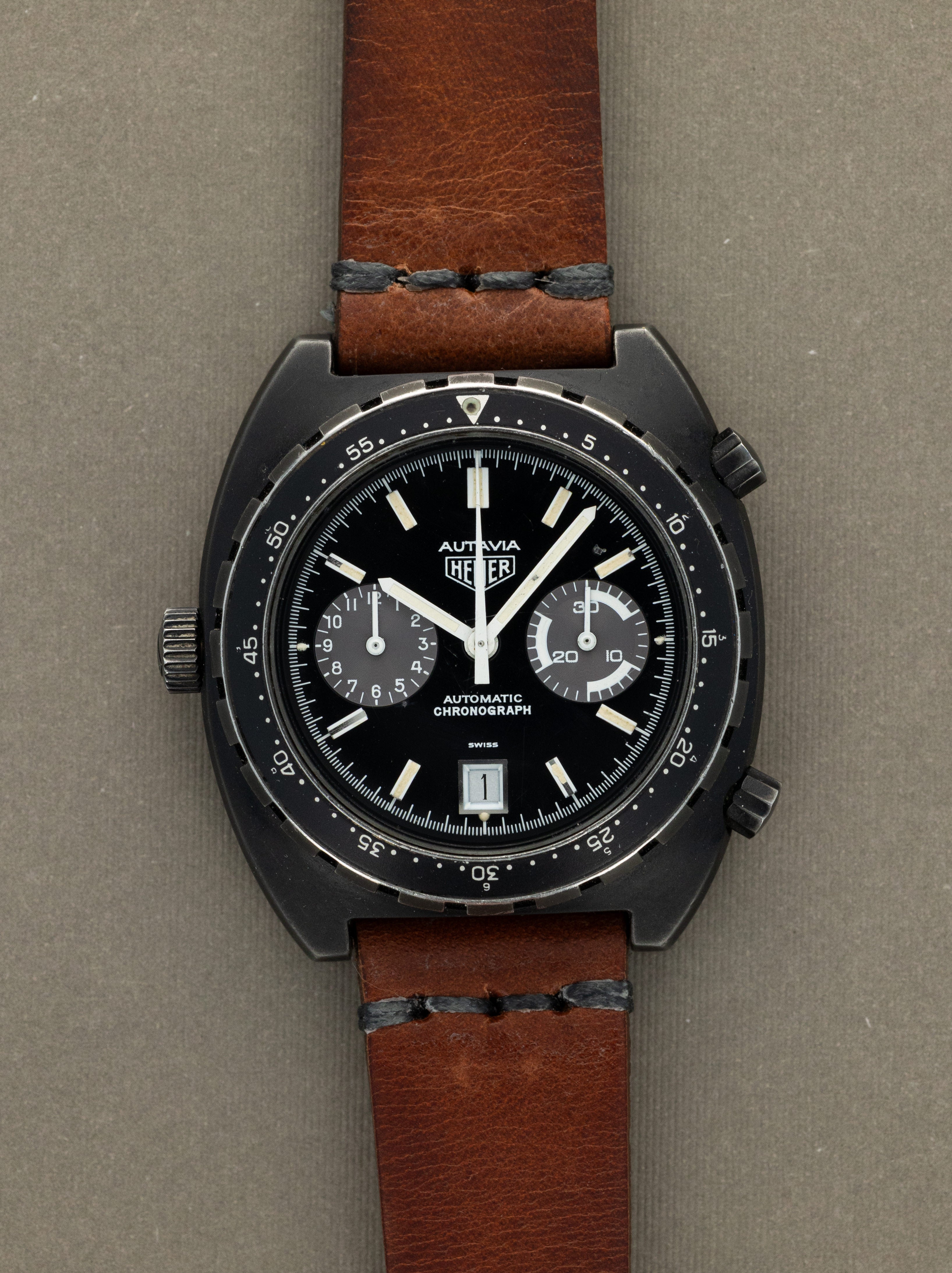 Heuer Autavia Ref. 113.603 - Black PVD 'IDF' Issued