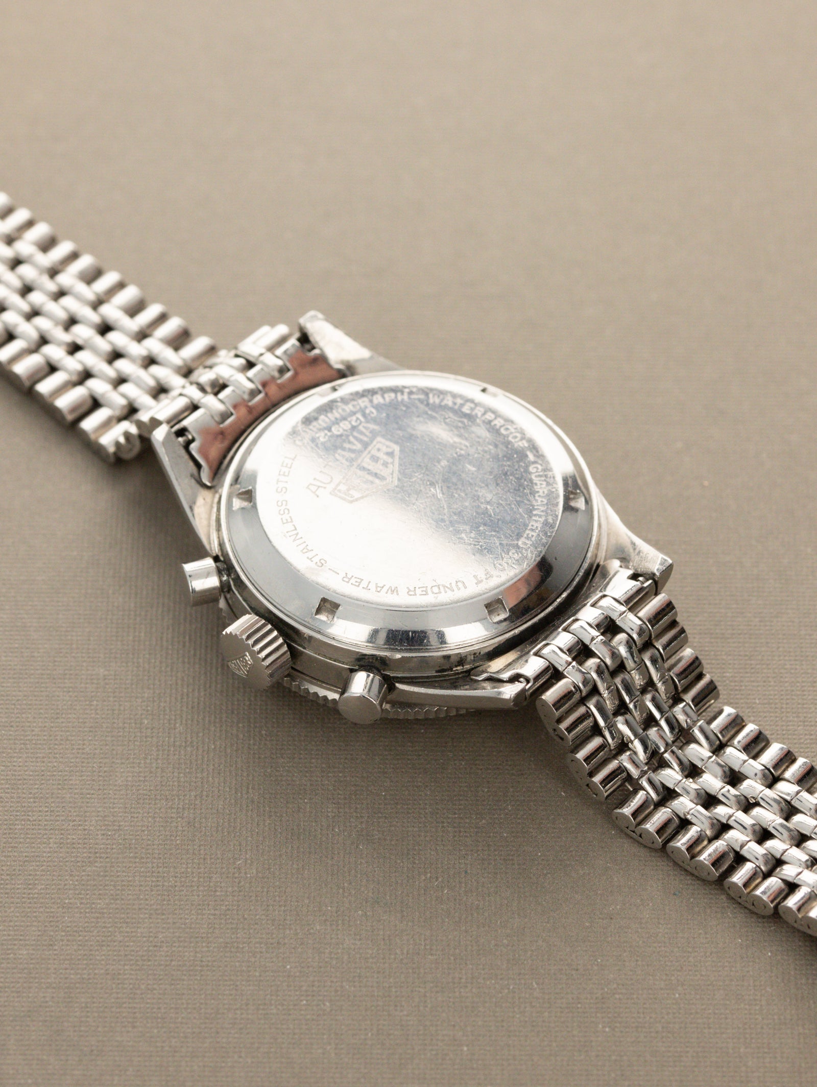 Heuer Autavia Ref. 2446 'Rindt' - Matte Black 'Reverse-Panda' Dial