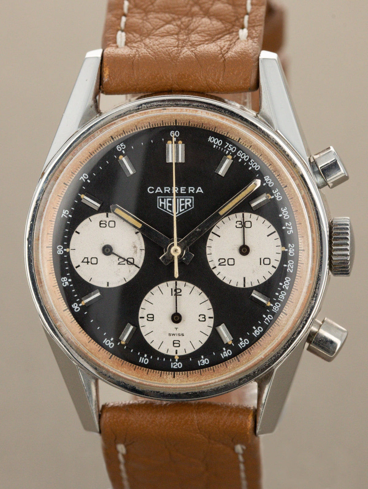 Heuer Carrera Ref. 2447 NST 'Second Execution' - 'Reverse Panda' Dial