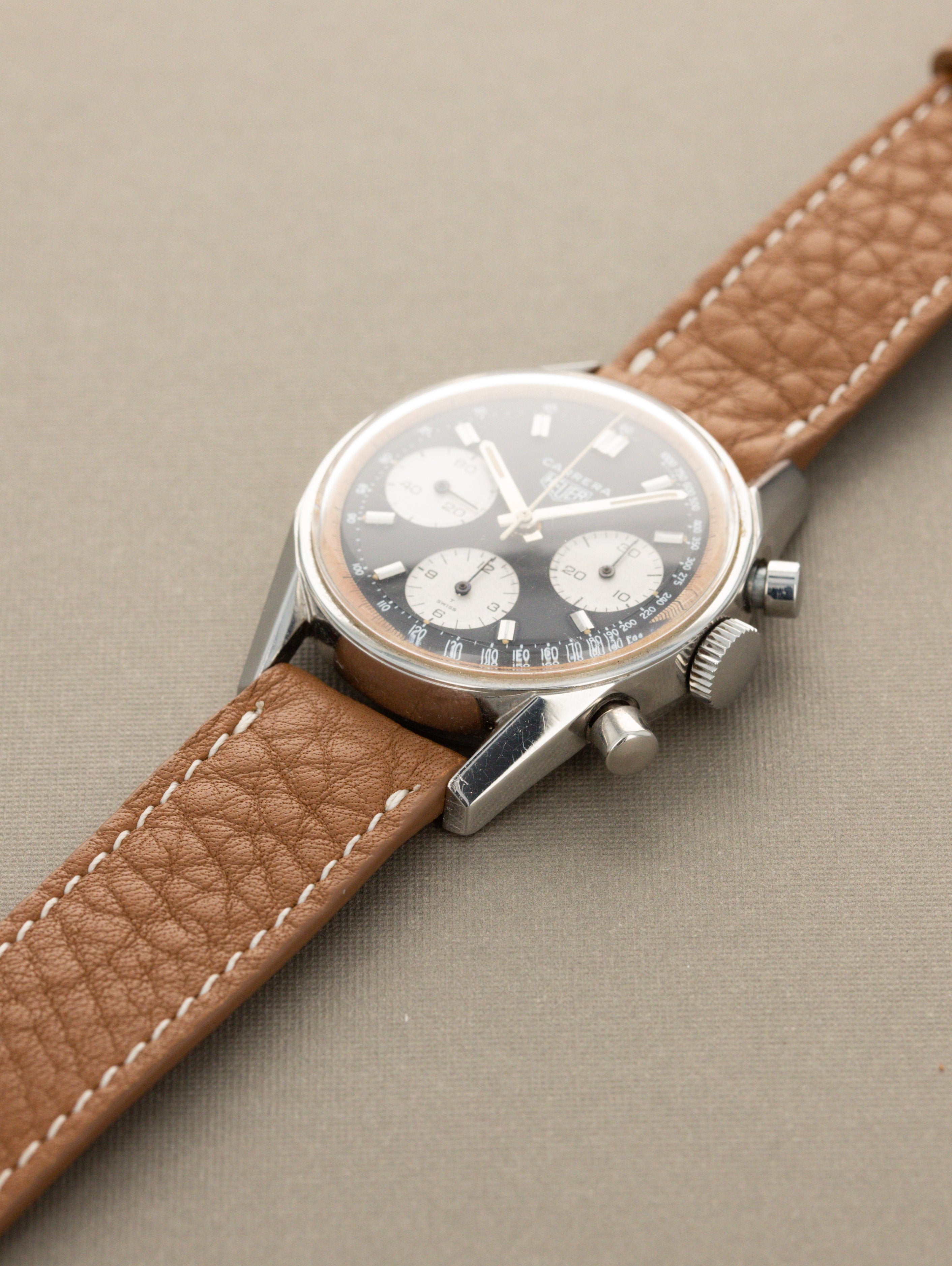 Heuer Carrera Ref. 2447 NST 'Second Execution' - 'Reverse Panda' Dial