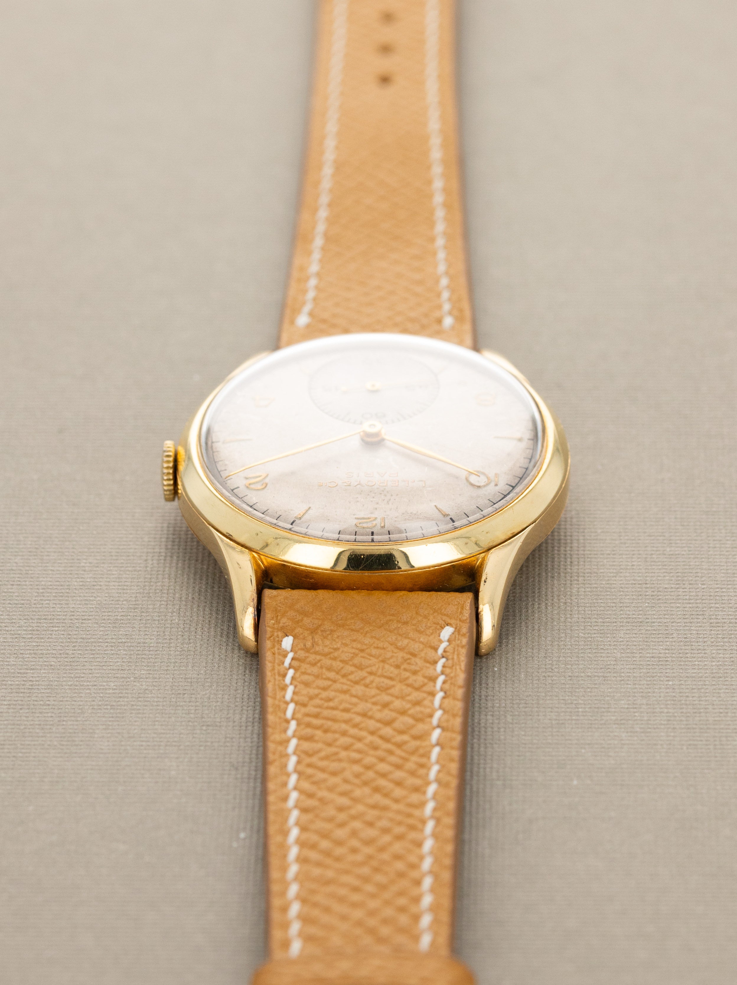 L. Leroy & Cie Yellow Gold Dress Watch - Peseux 260 Movement