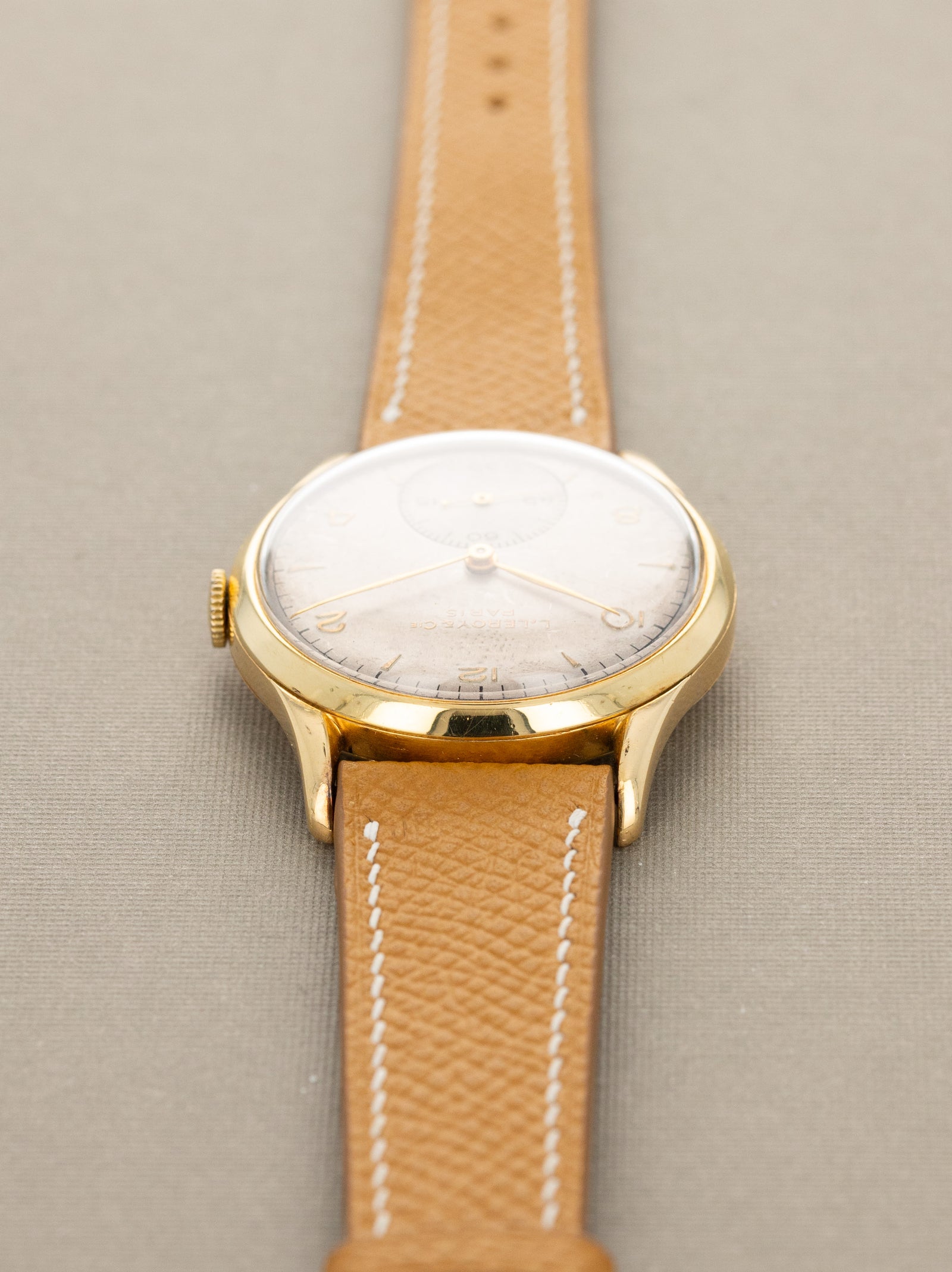 L. Leroy & Cie Yellow Gold Dress Watch - Peseux 260 Movement