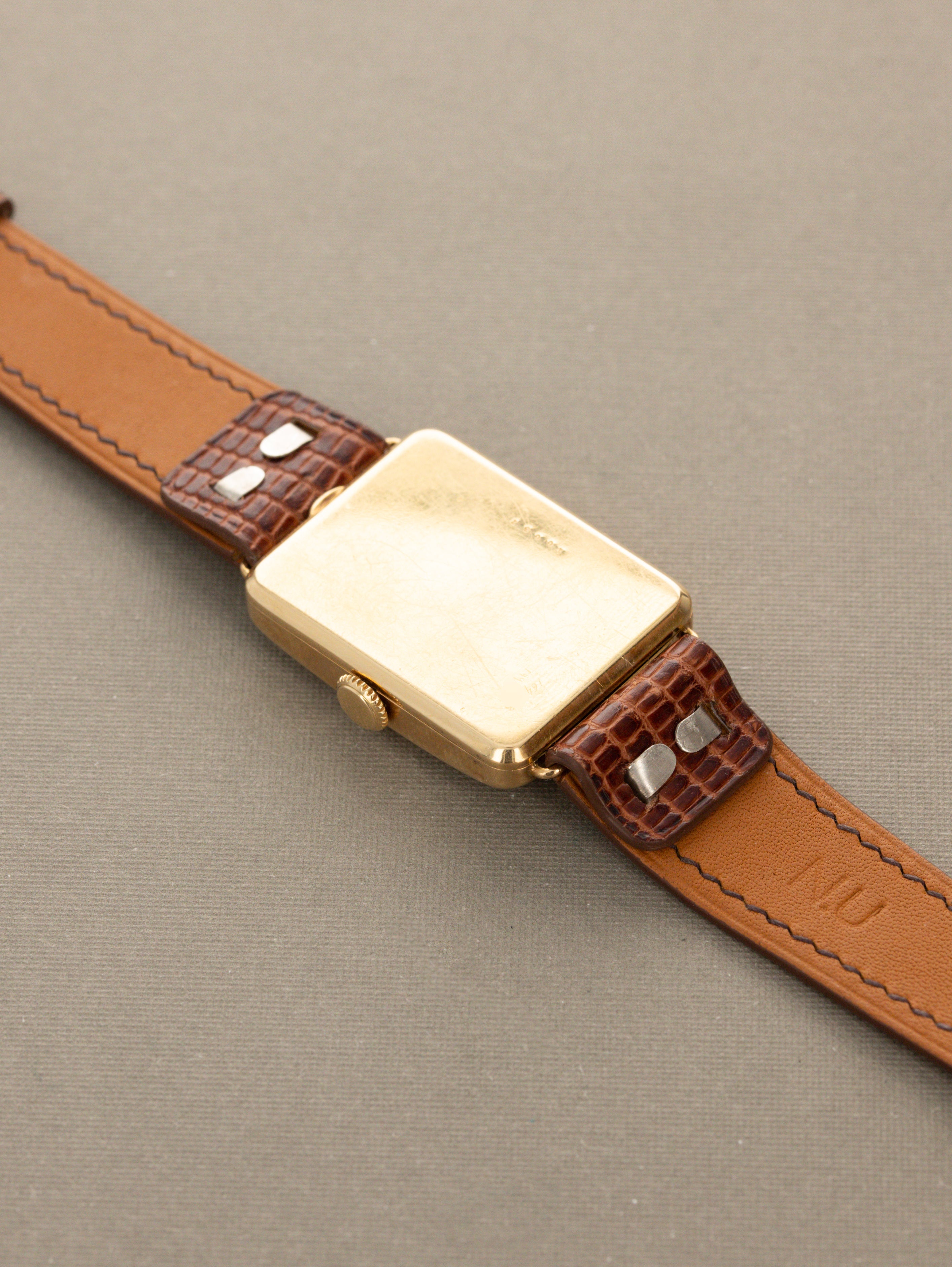 L. Leroy & Cie Rectangular Dress Watch - Satin Silver 'Breguet' Dial w/ Box & Receipt