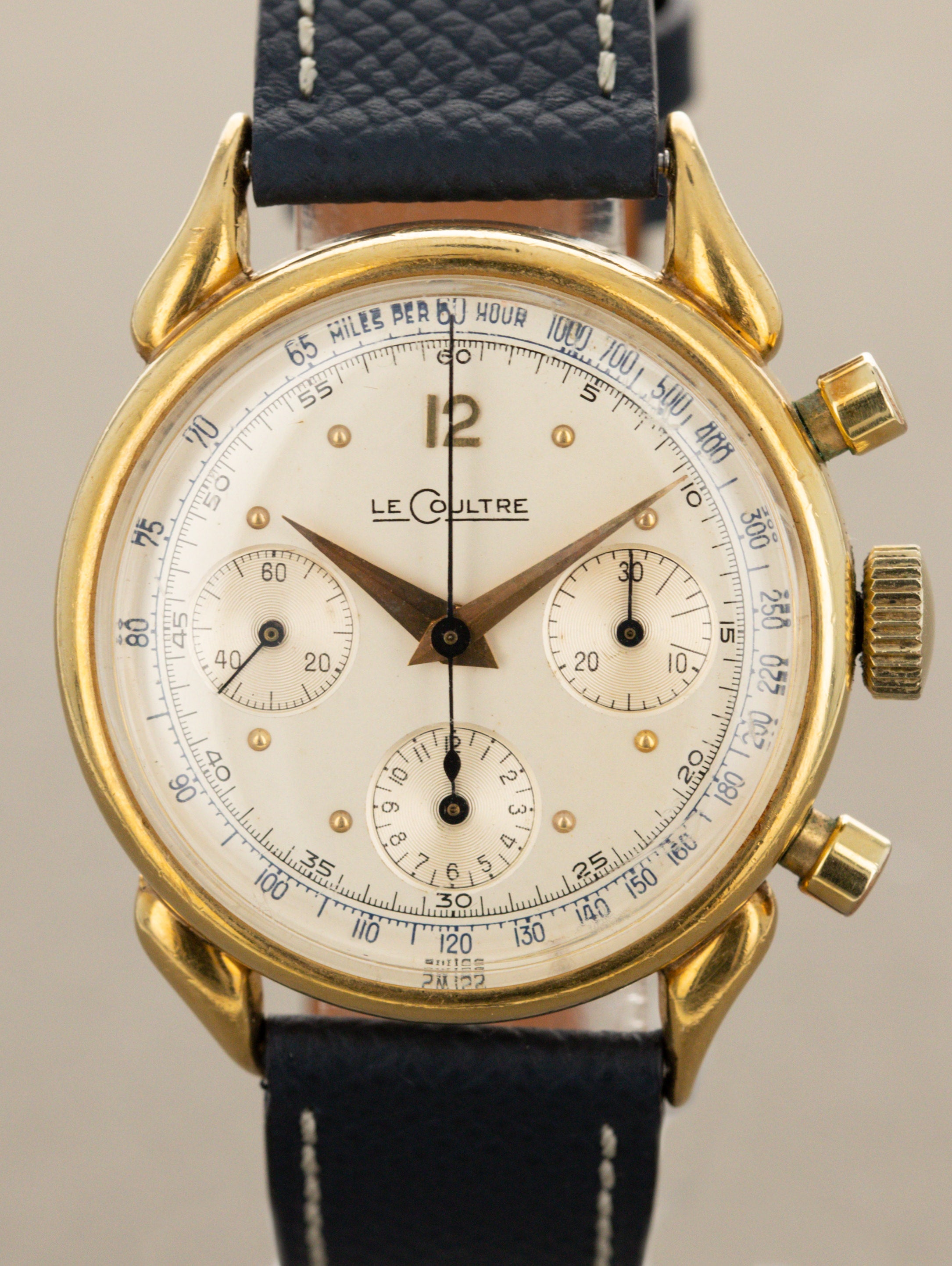 Jaeger-LeCoultre 'Cornes de Vache' Chronograph - Silver Tachymetre Dial
