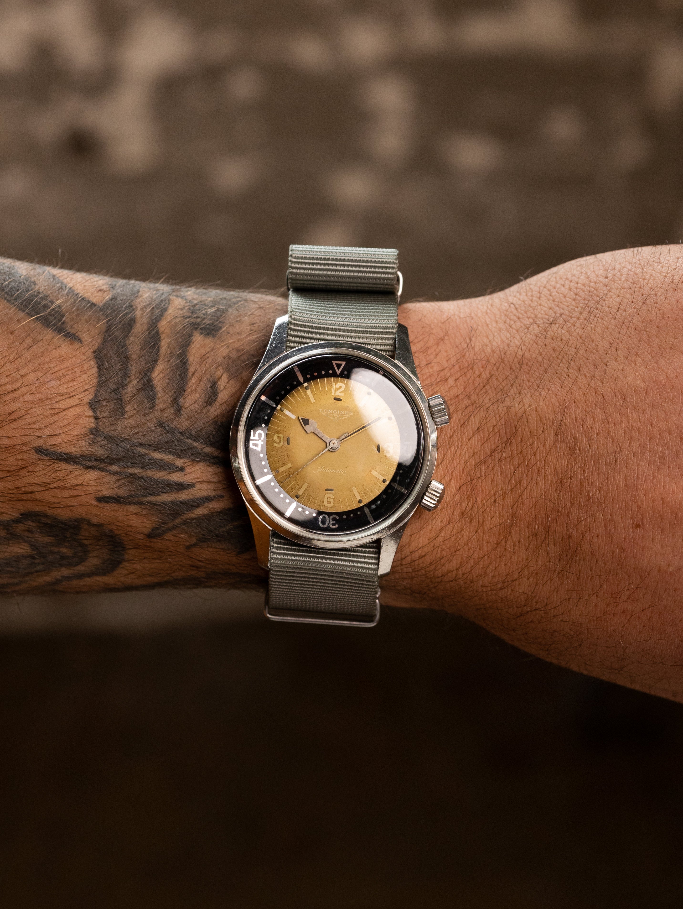 Longines Legend Diver Ref. 7150-2 - Super Compressor 'Tropical' Dial Unpolished w/ Extract