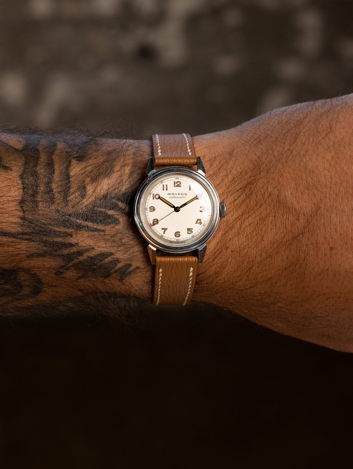 Movado Tempomatic Ref. 16151 - Silver 'Sector' Dial Unpolished