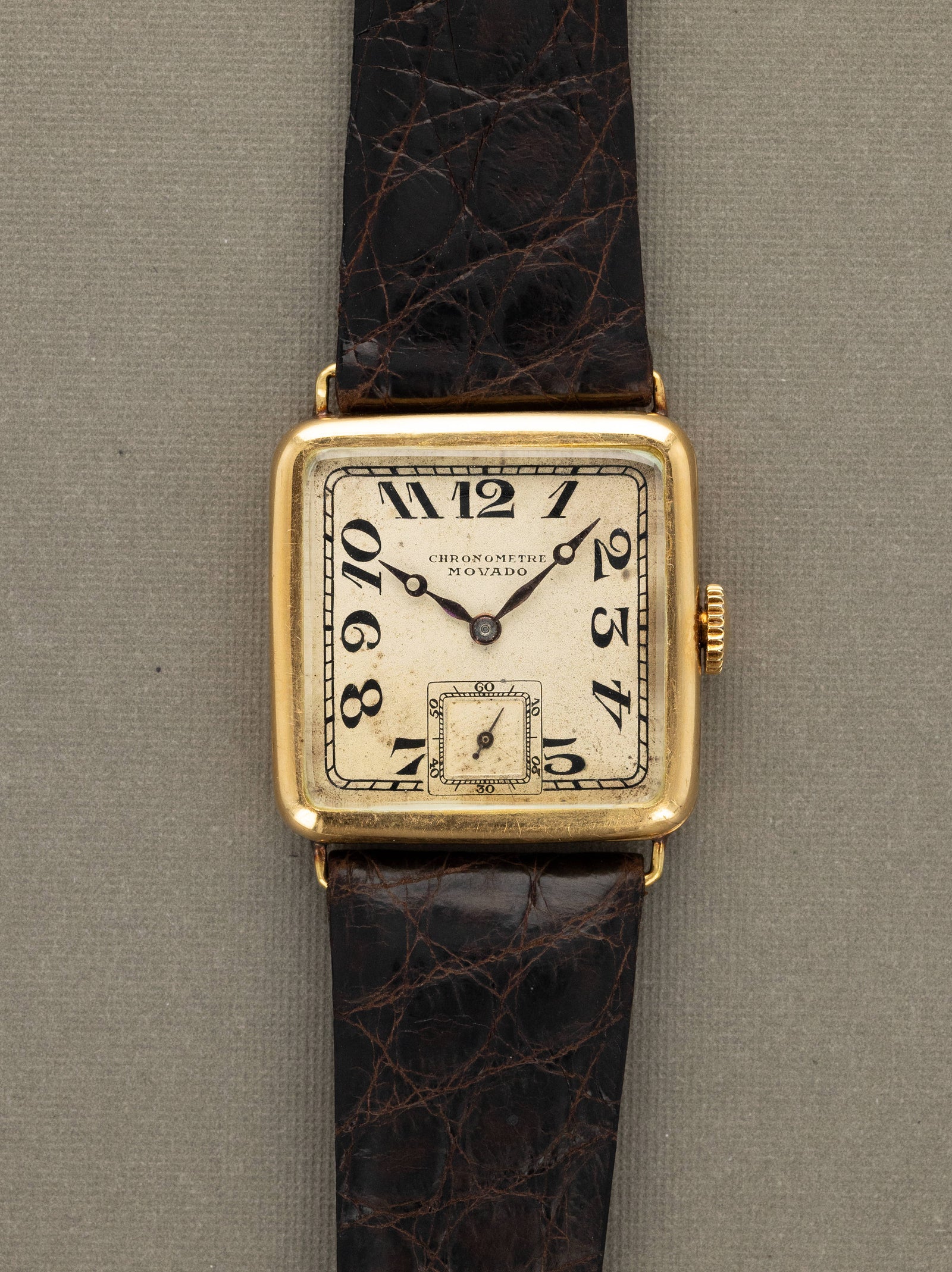 Movado Square Dress Watch - Silver 'Breguet' Dial