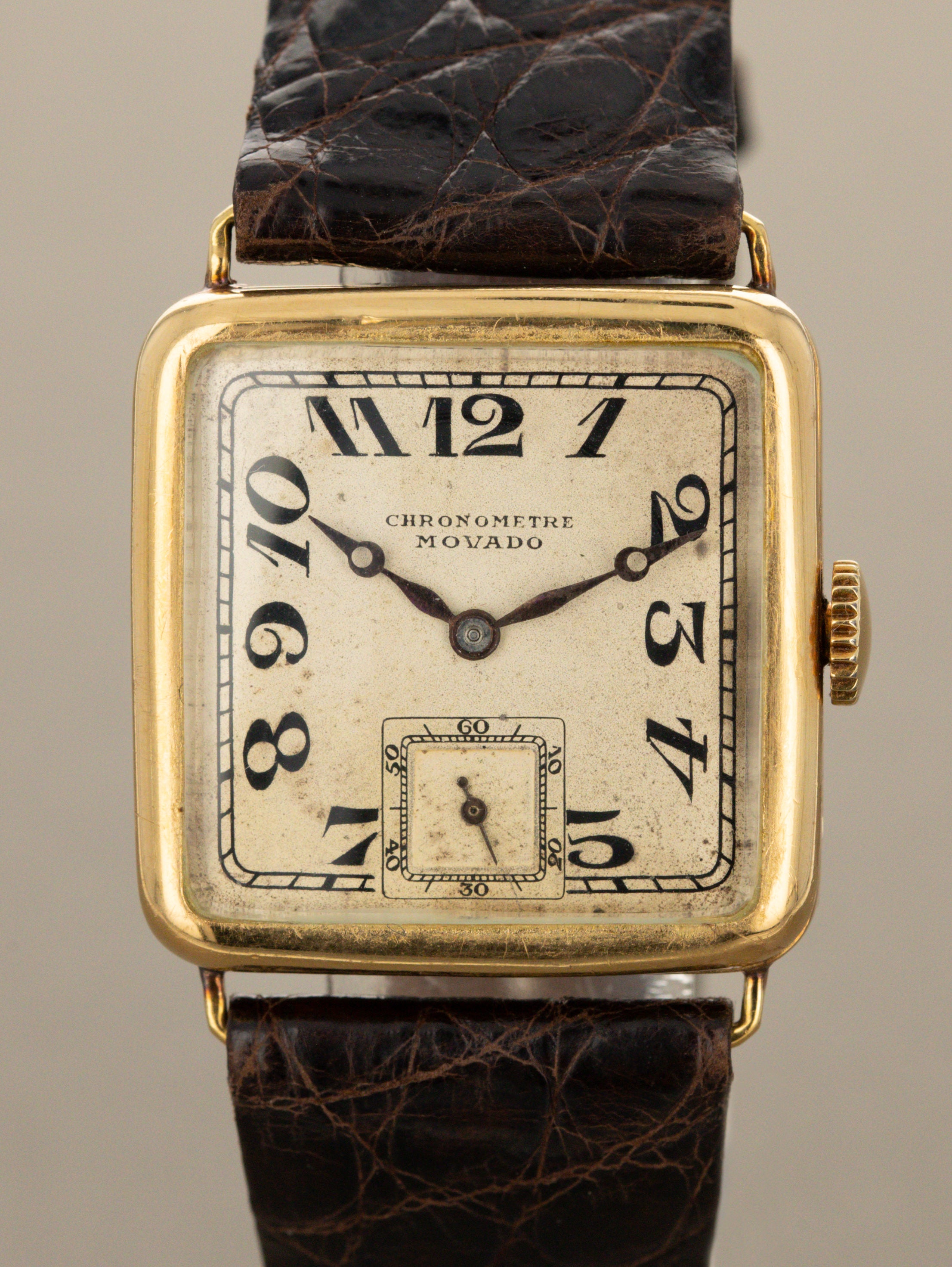 Movado Square Dress Watch - Silver 'Breguet' Dial