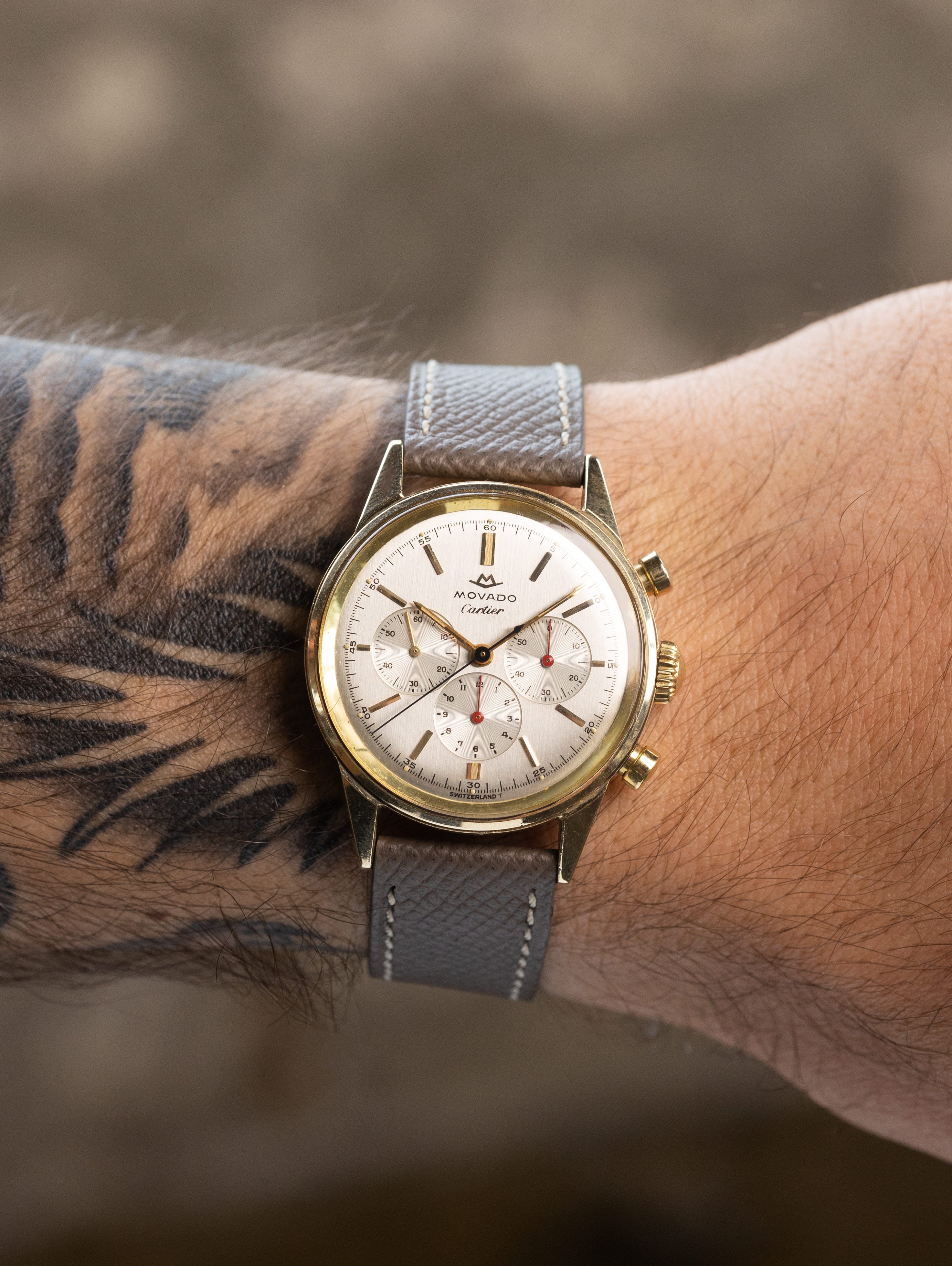 Movado M95 14K Chronograph - Retailed by Cartier