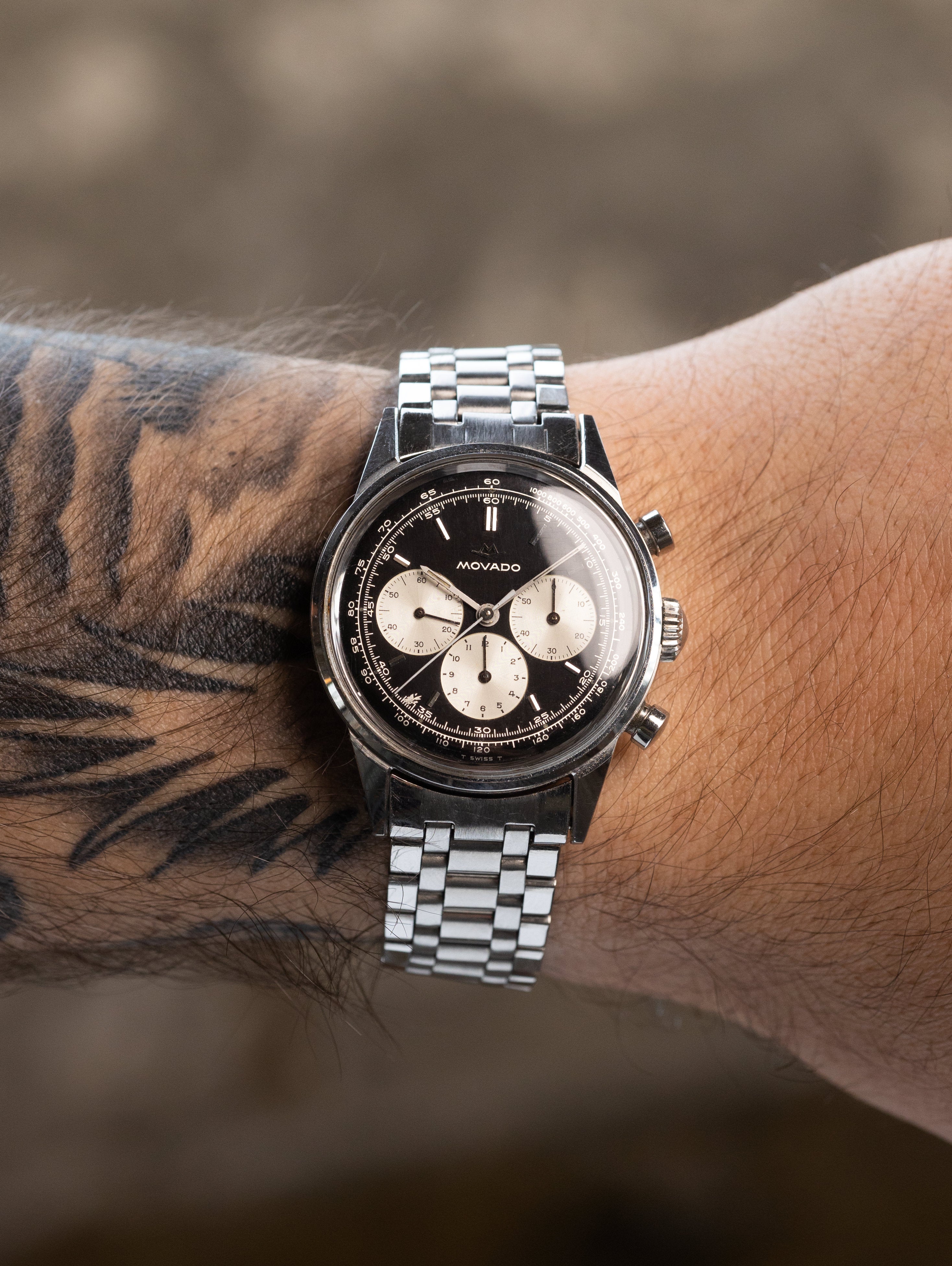 Movado M95 Chronograph - 'Reverse Panda'