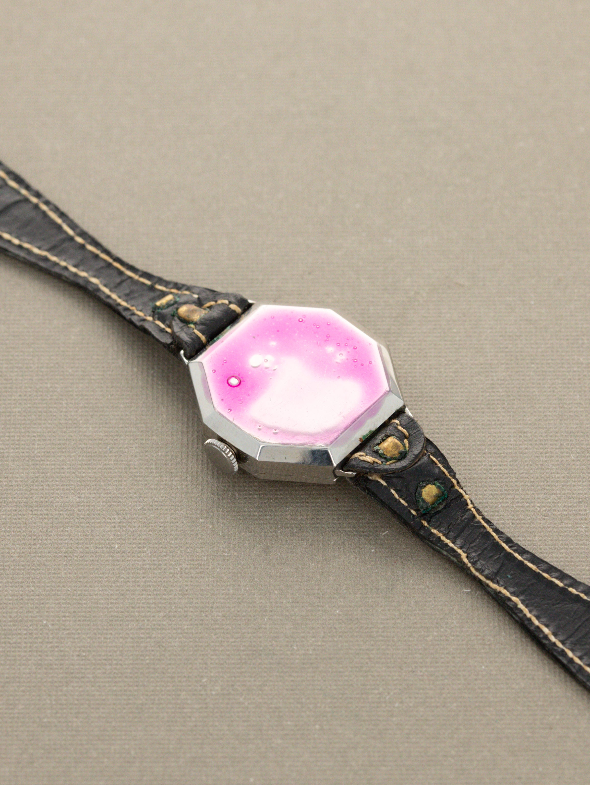Movado 'Ladies' Octagonal 'Cocktail' Chronometer - 'Brushed' Silver 'Breguet' Dial LNOS