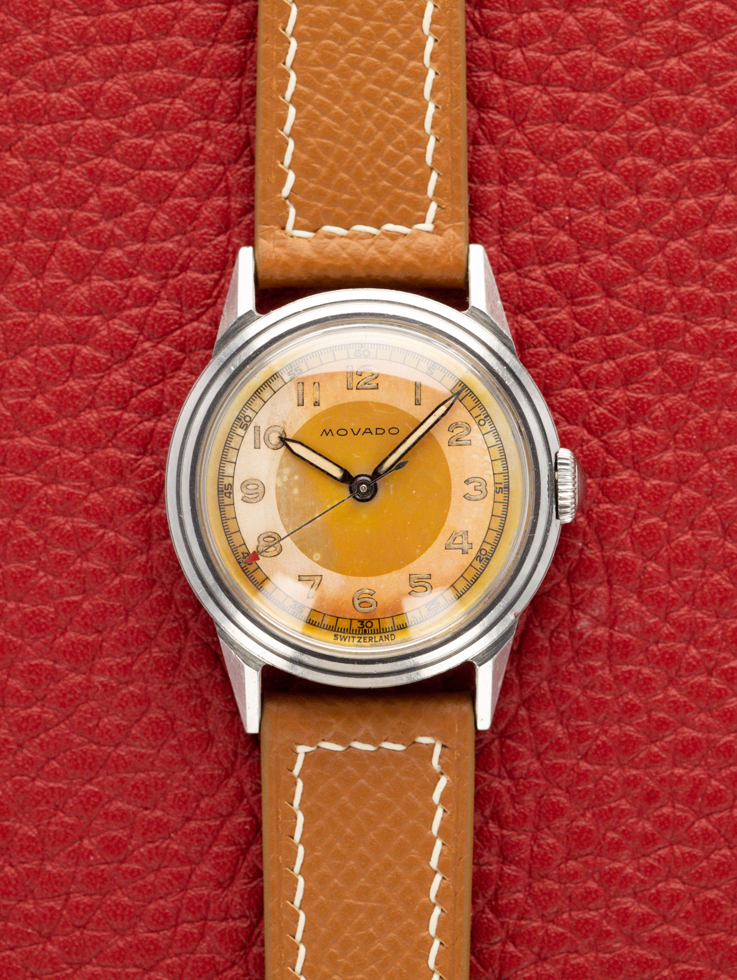 Movado 'Calatrava' Ref. 18610 - Orange 'Tangerine' Tropical Dial Unpolished