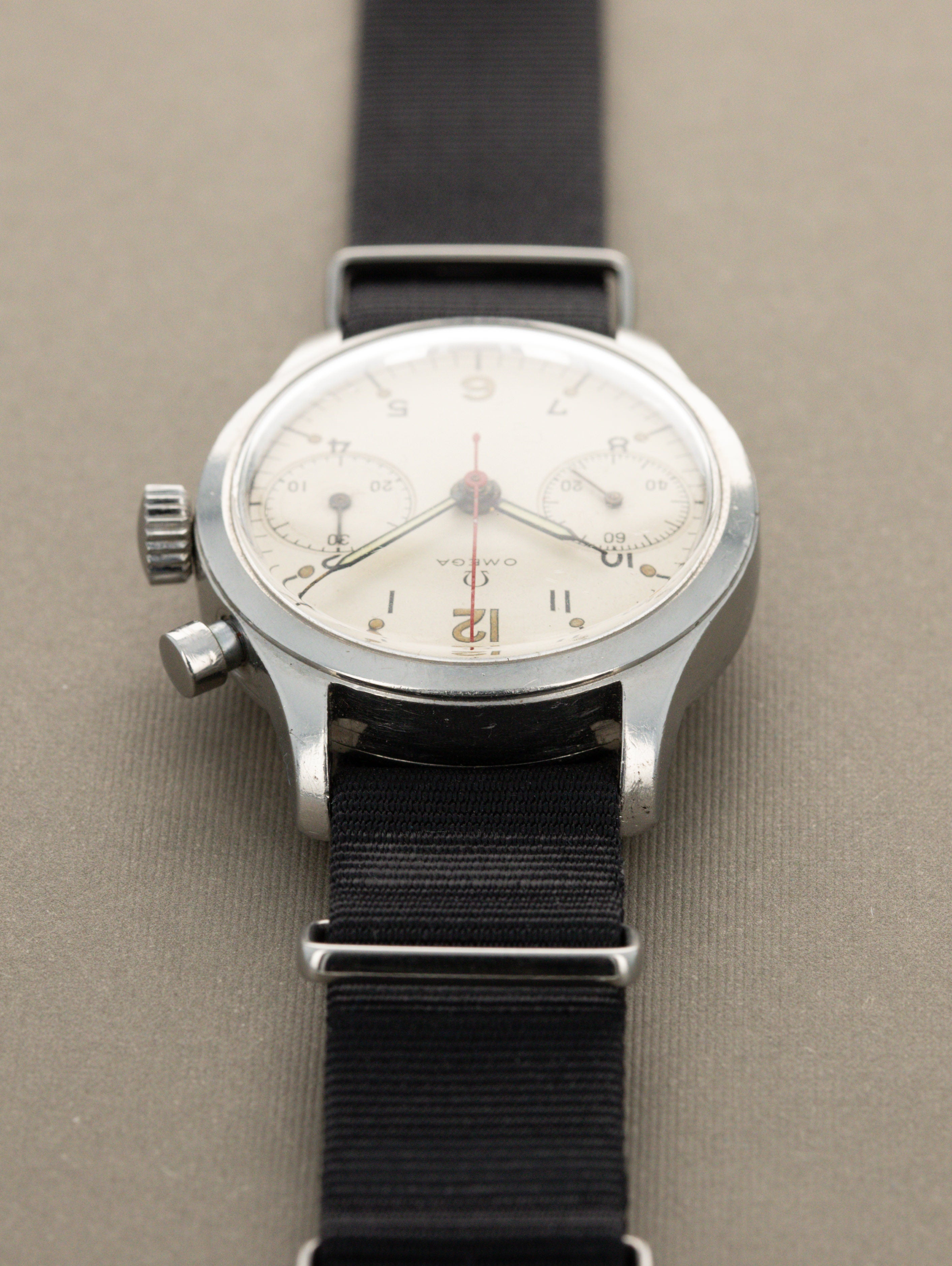 Omega Monopusher Chronograph Ref. 6W/16 - 'RCN' Military Issued