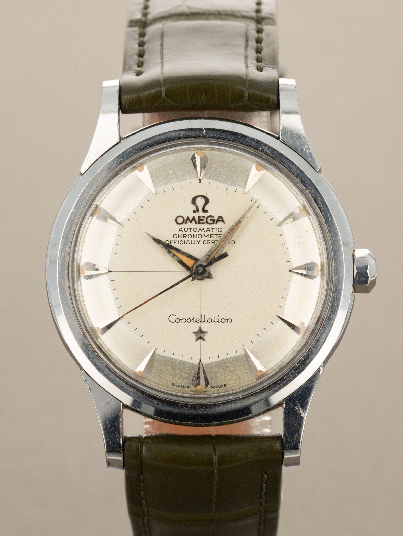 Omega Constellation Ref. 2852 16SC - Silver 'Pie Pan' Dial Unpolished